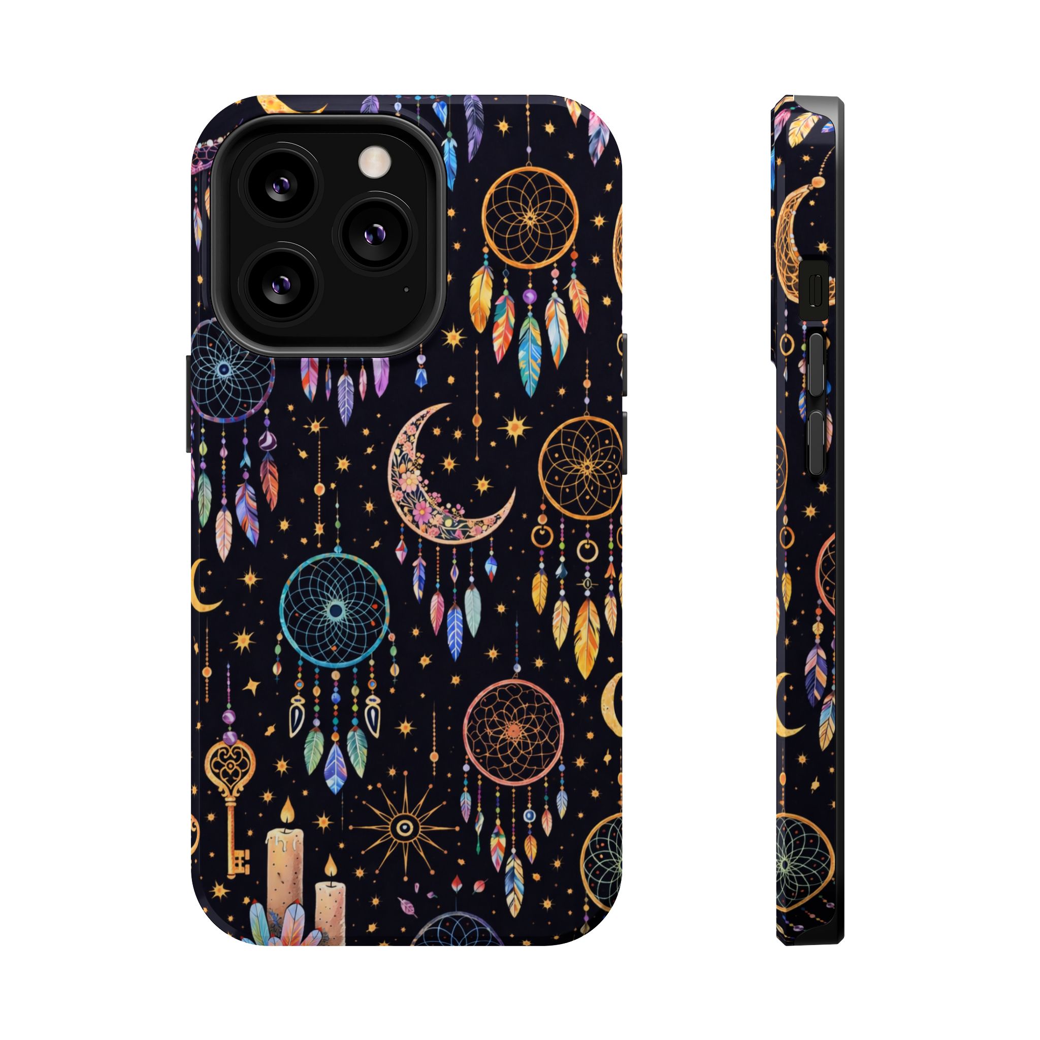 Celestial Dreams – Lunar Dream Catcher Magic iPhone Case - Image 14