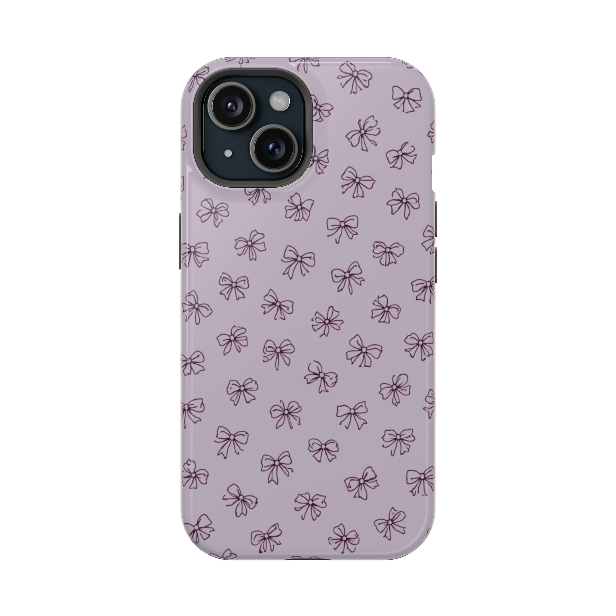 Lilac Bows – Soft Purple Ribbon Pattern iPhone Case - Image 18