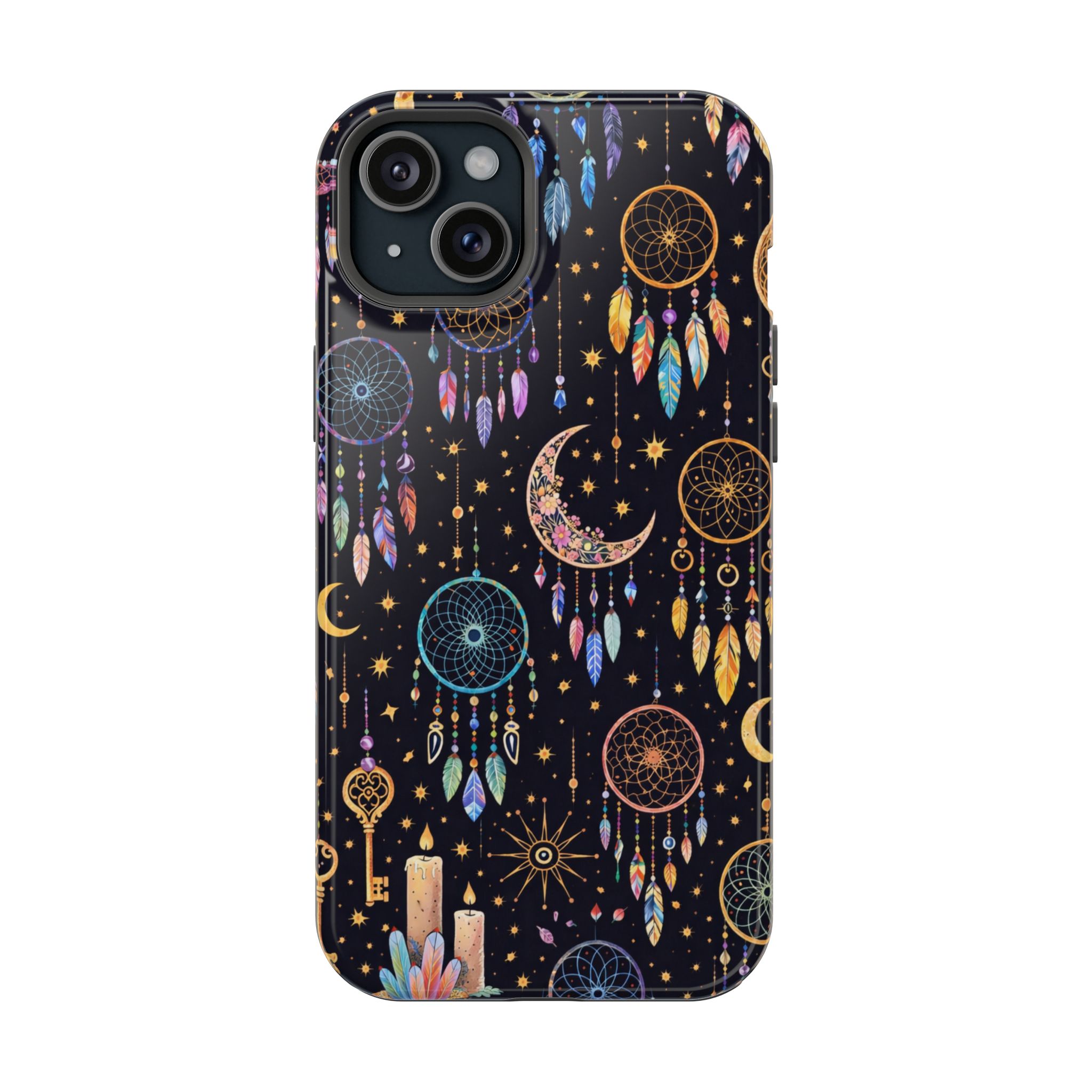 Celestial Dreams – Lunar Dream Catcher Magic iPhone Case - Image 22