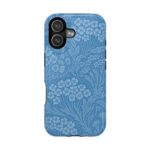 Blue Meadow – Soft Sky Floral Pattern iPhone Case