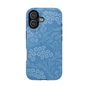Blue Meadow – Soft Sky Floral Pattern iPhone Case