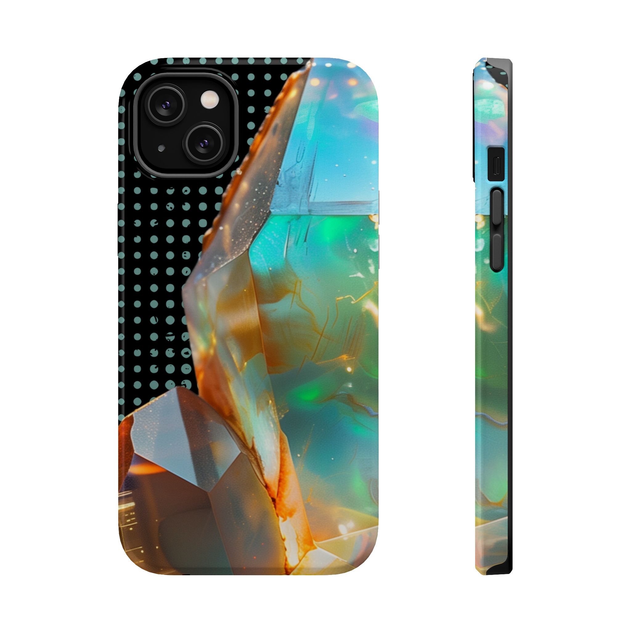 Prism Aura – Opal Iridescent Crystal Glow iPhone Case - Image 6