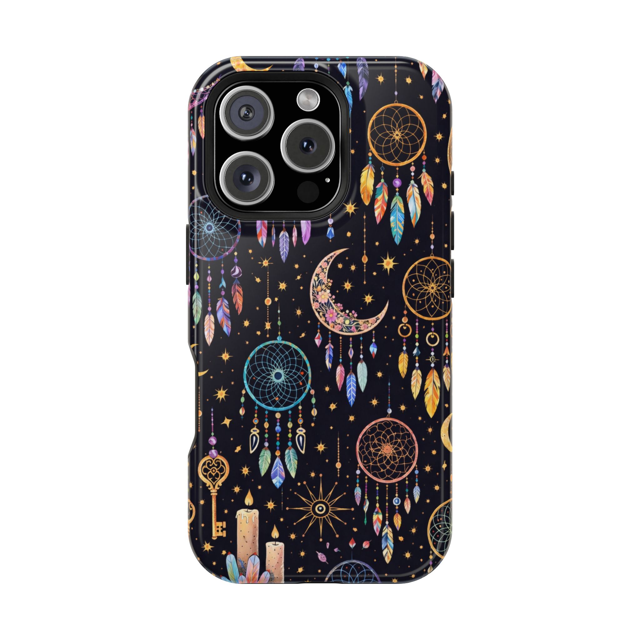 Celestial Dreams – Lunar Dream Catcher Magic iPhone Case - Image 30