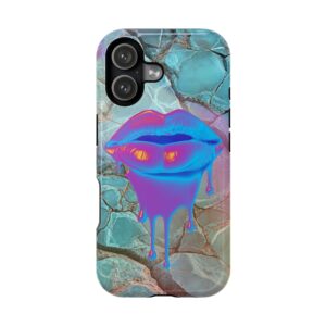 Neon Turquoise Glam iPhone Case
