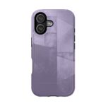 Lavender Silver Geometric iPhone Case
