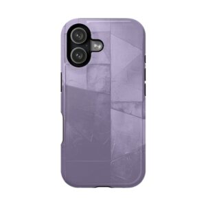 Lavender Silver Geometric iPhone Case