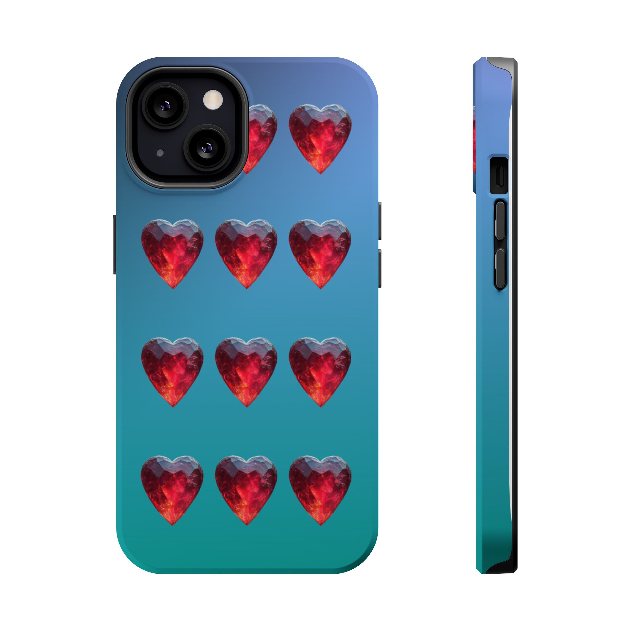 Scarlet Love – Ruby Heart Gems Love iPhone Case - Image 11