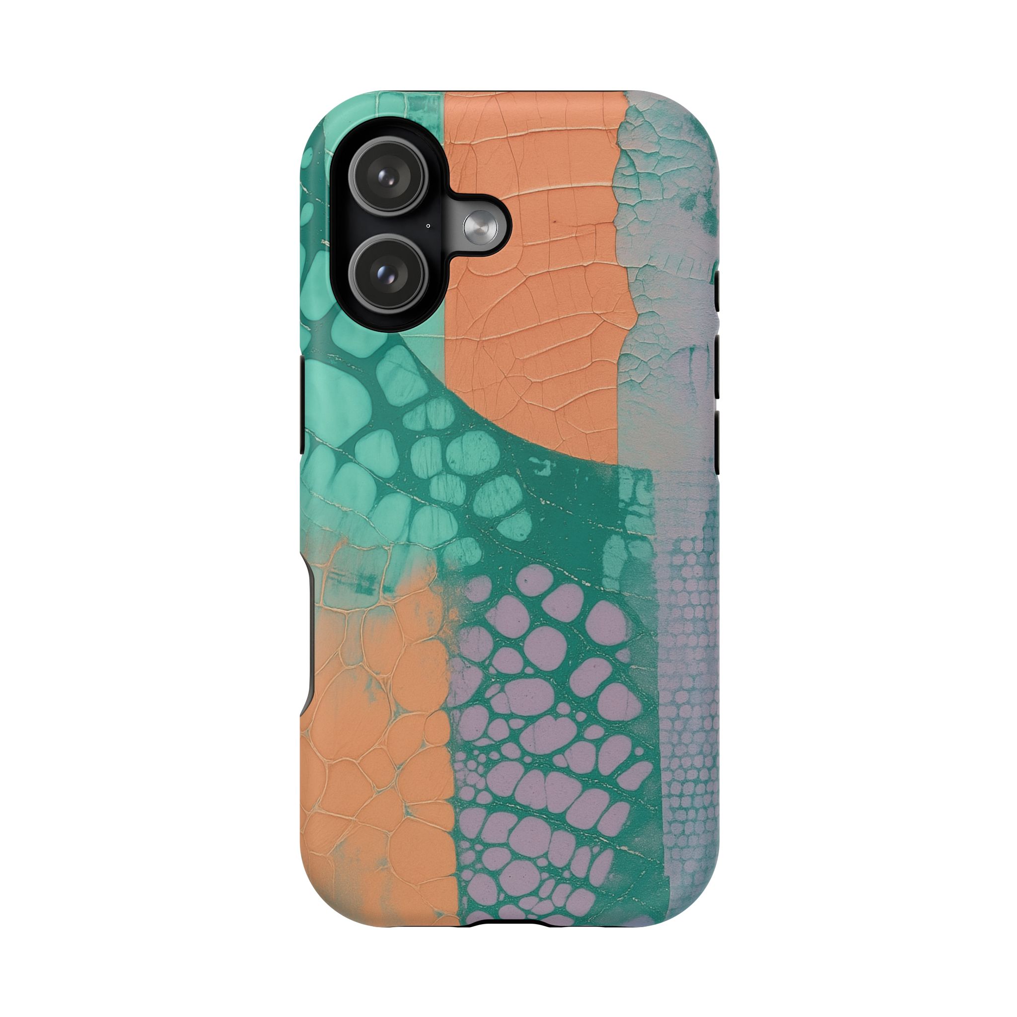 Serpentina Chic – Teal Coral Snake Skin iPhone Case - Image 130