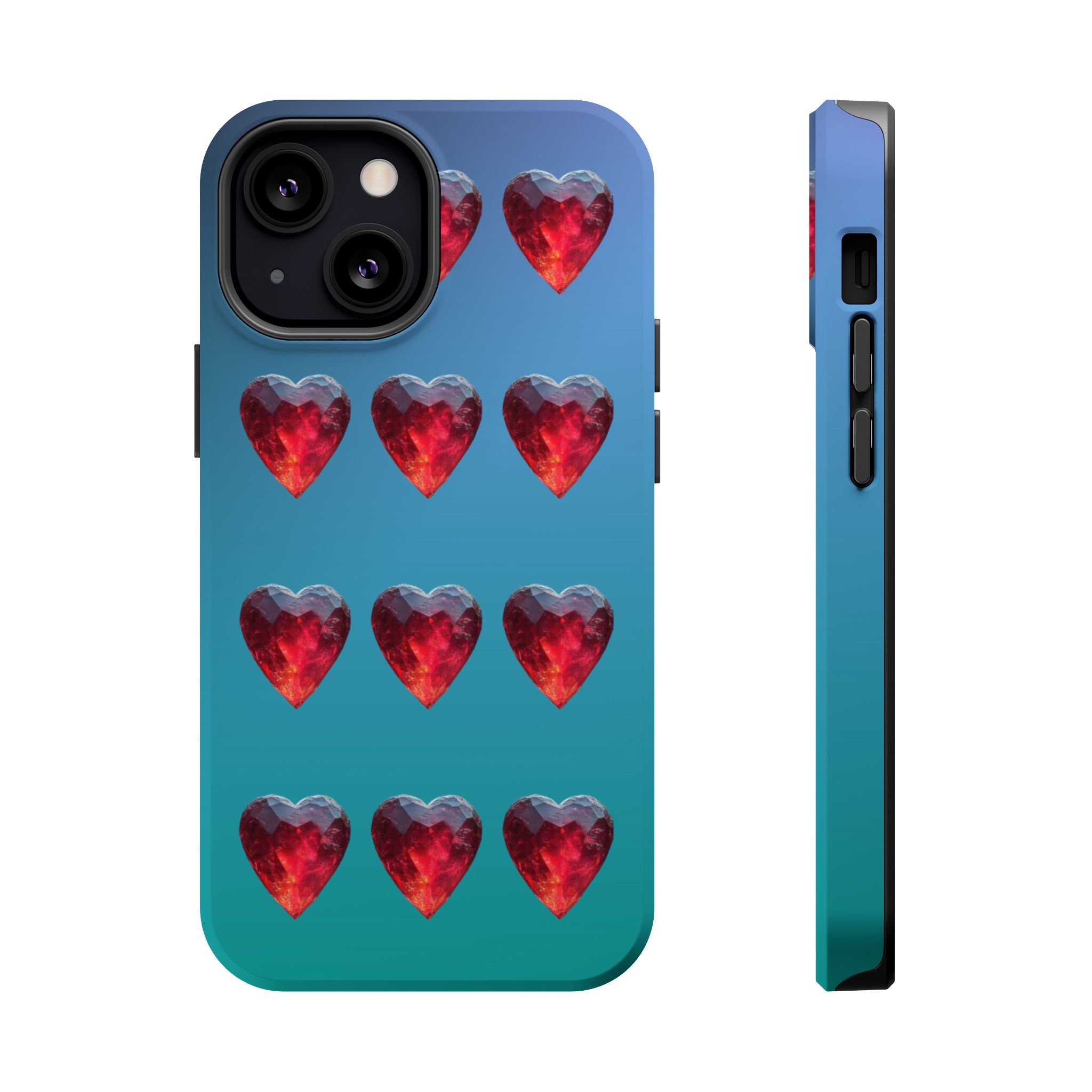 Scarlet Love – Ruby Heart Gems Love iPhone Case - Image 13