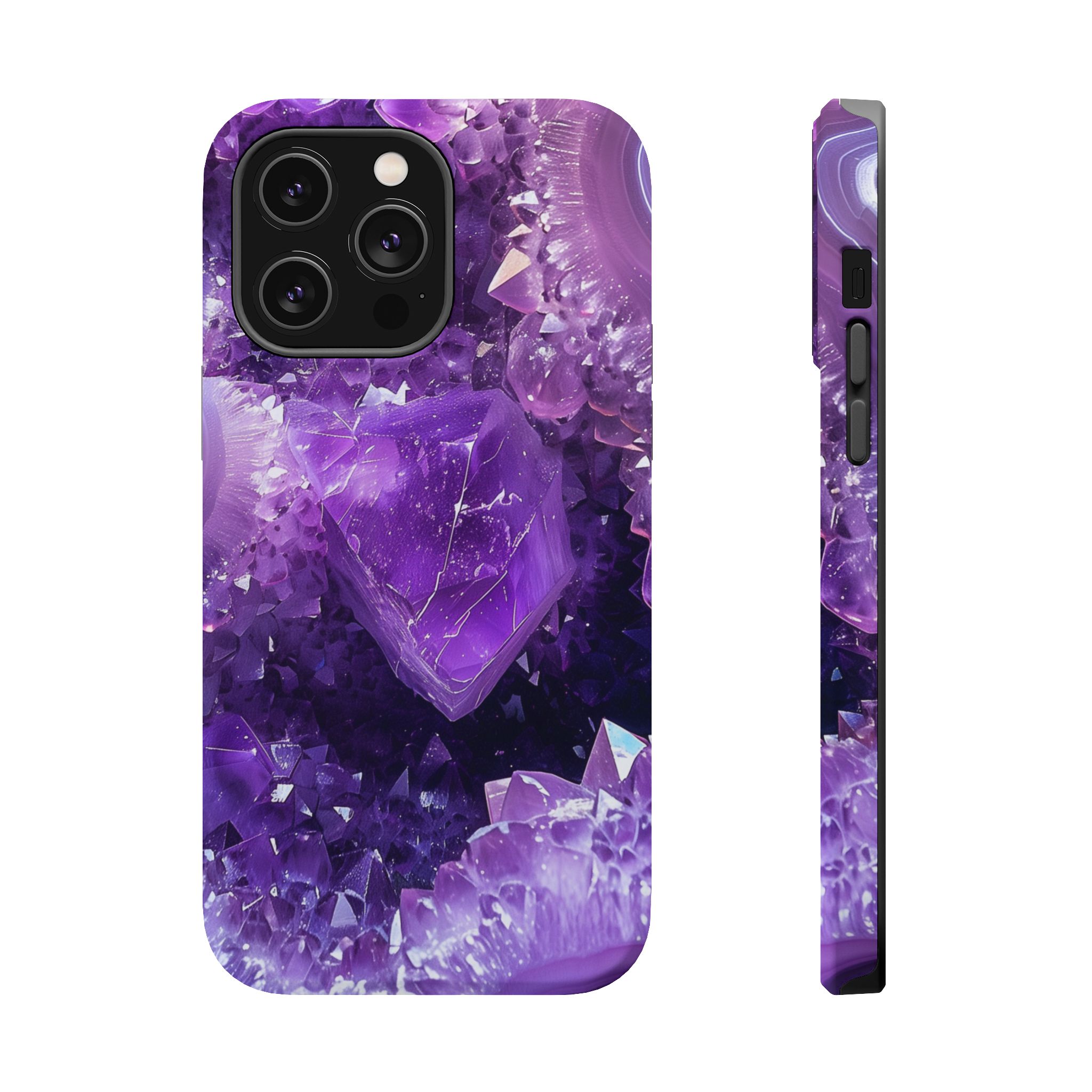 Violet Vice – Amethyst Geode Crystal iPhone Case - Image 9