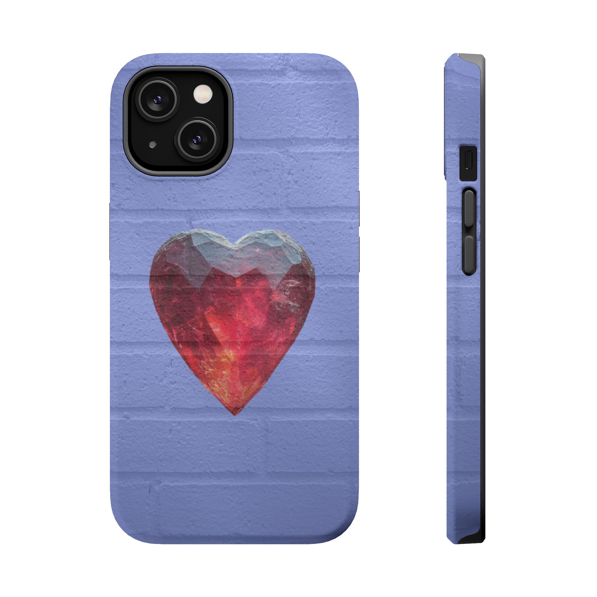 Heartbreaker – Ruby Crystal Heart Glow iPhone Case - Image 3