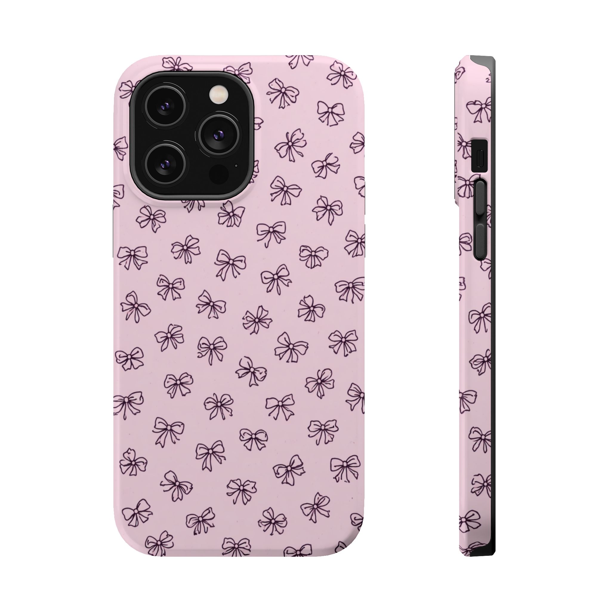 Blush Bows – Pink Bow iPhone Case - Image 8
