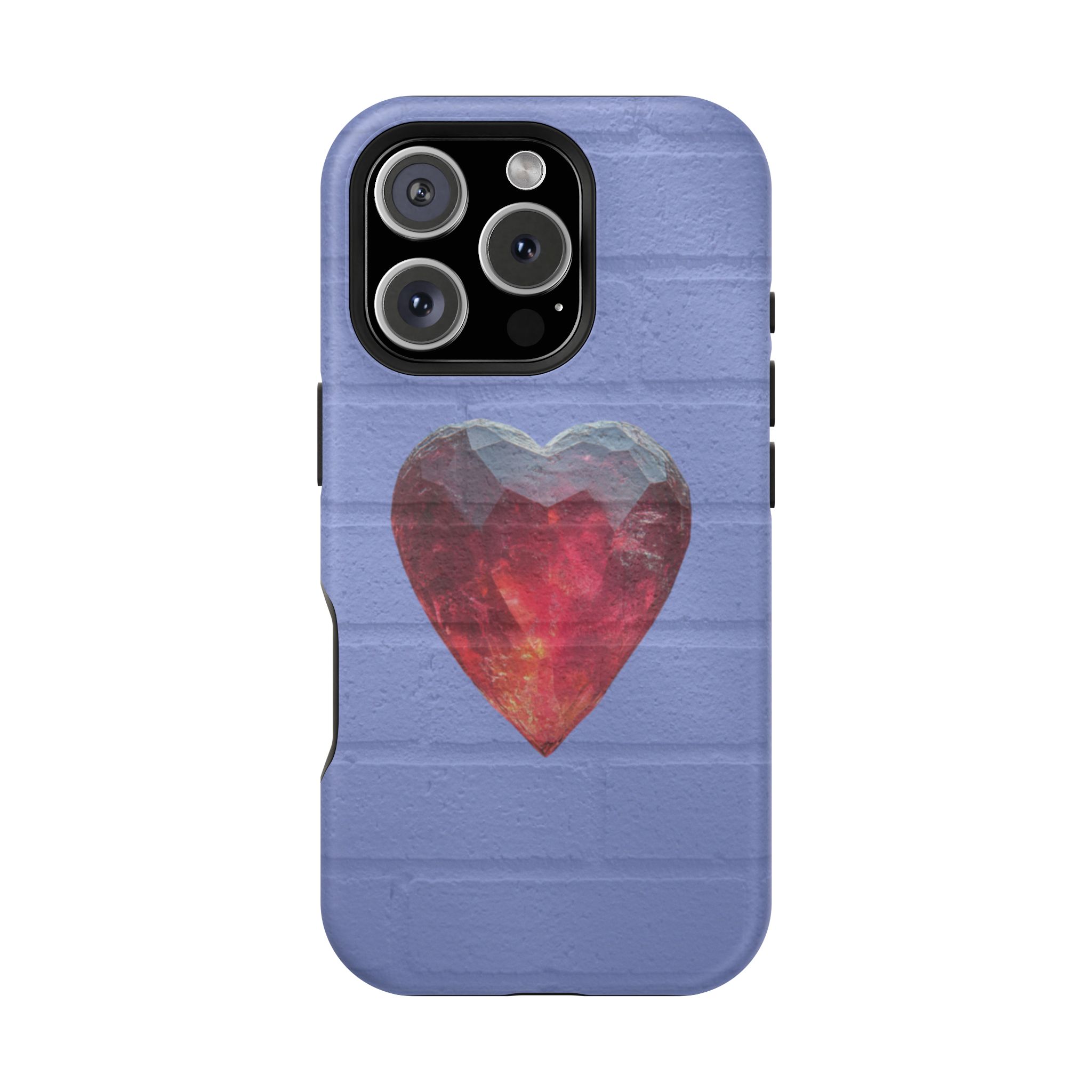 Heartbreaker – Ruby Crystal Heart Glow iPhone Case - Image 31