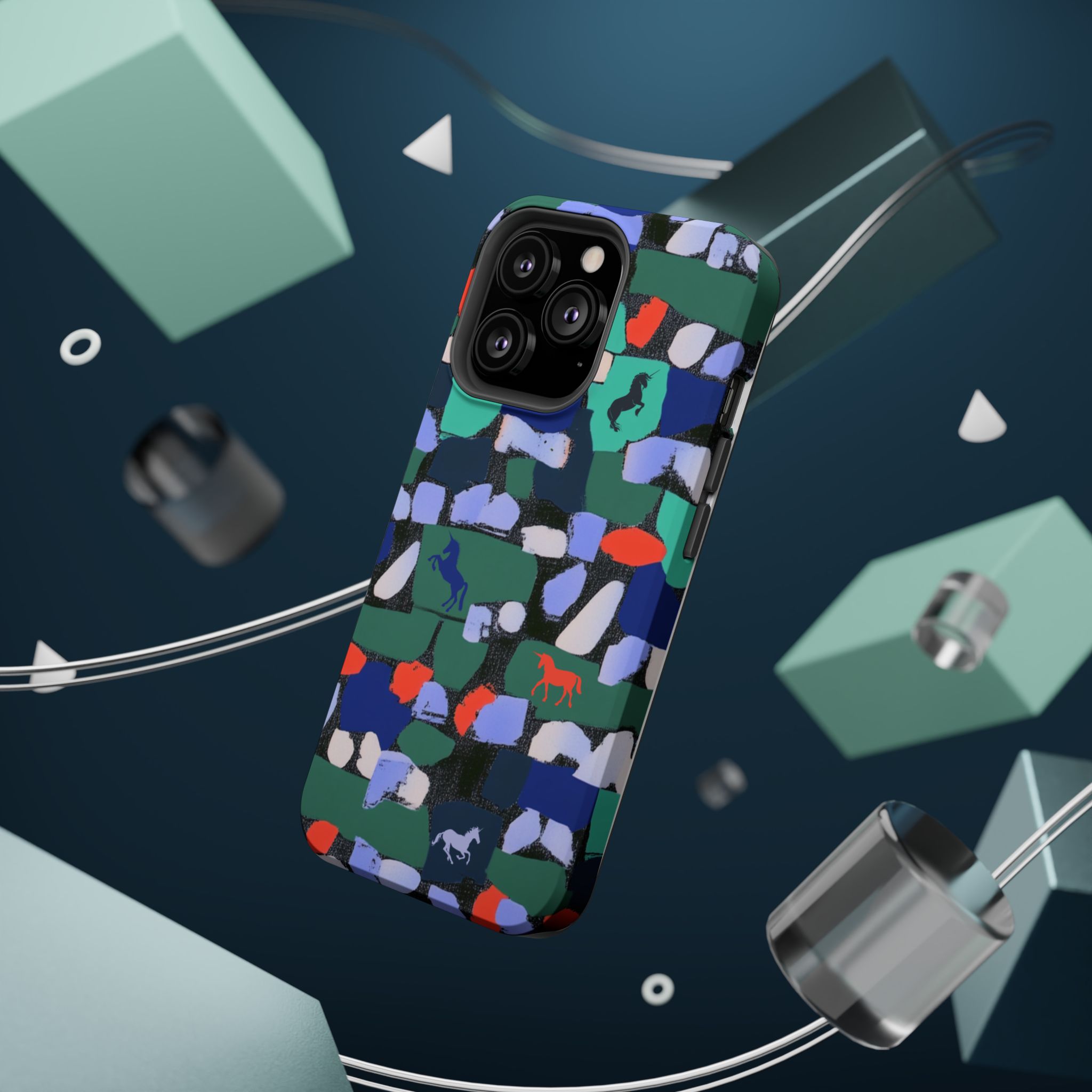 Myth Mosaic – Unicorn Fantasy iPhone Case - Image 56