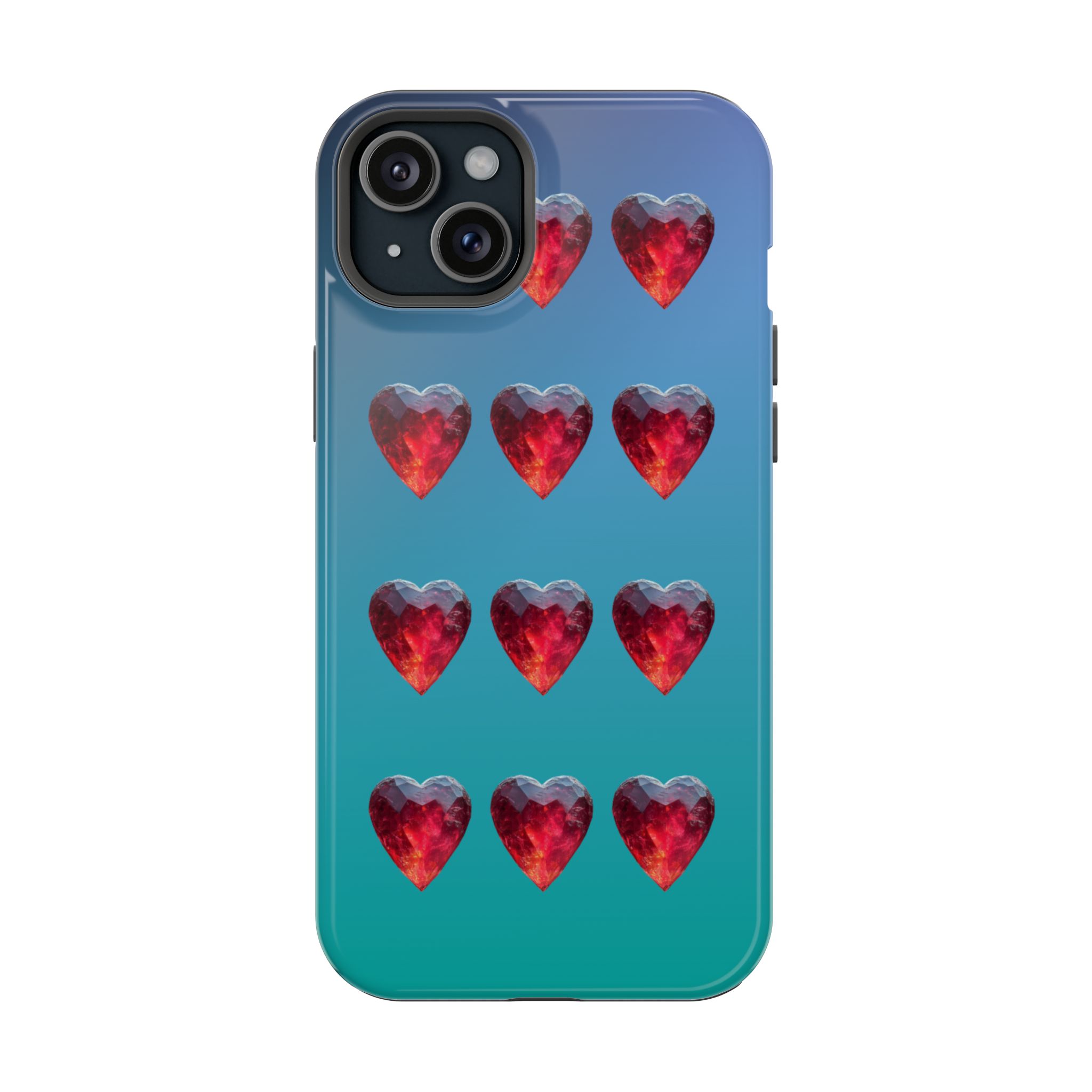 Scarlet Love – Ruby Heart Gems Love iPhone Case - Image 22