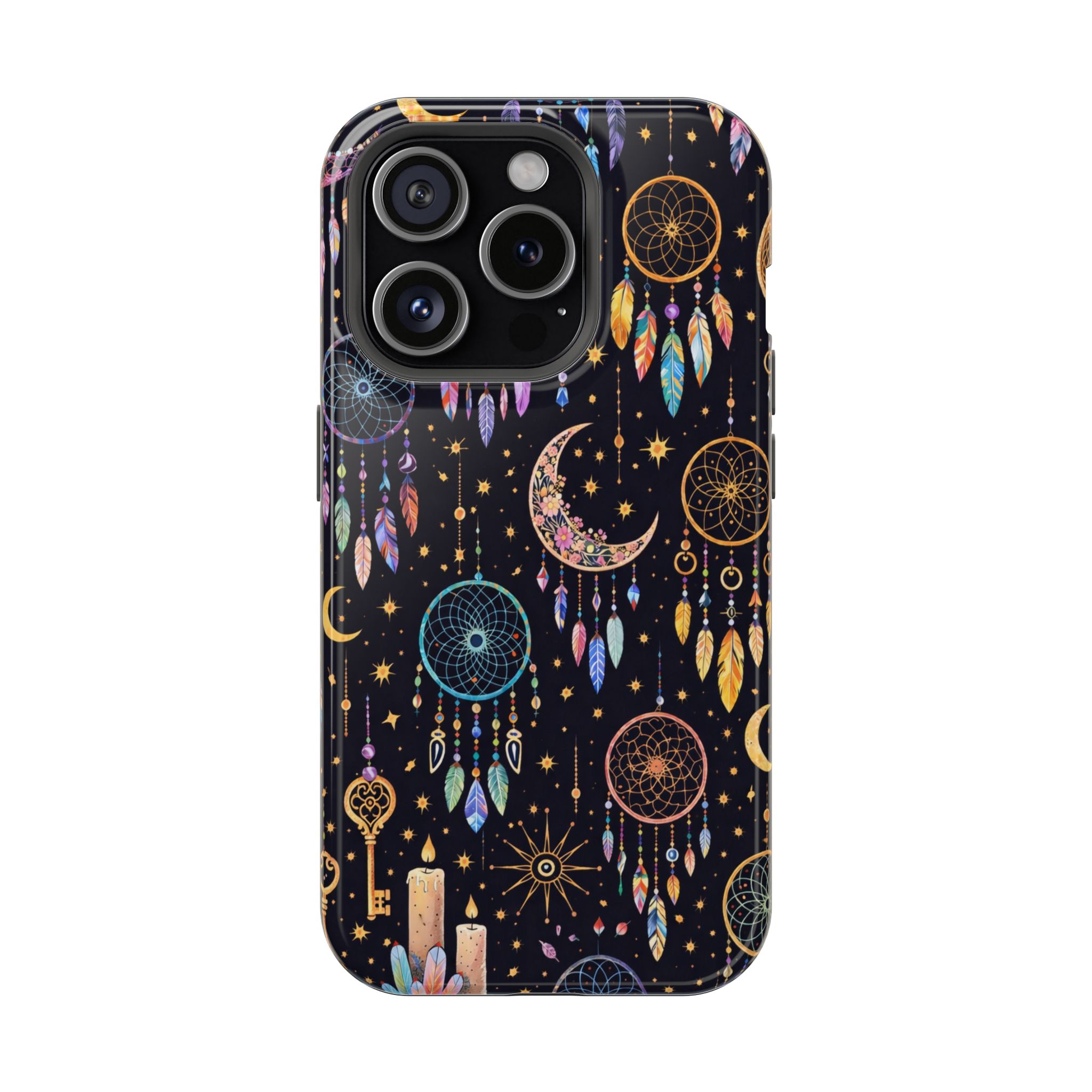 Celestial Dreams – Lunar Dream Catcher Magic iPhone Case - Image 20