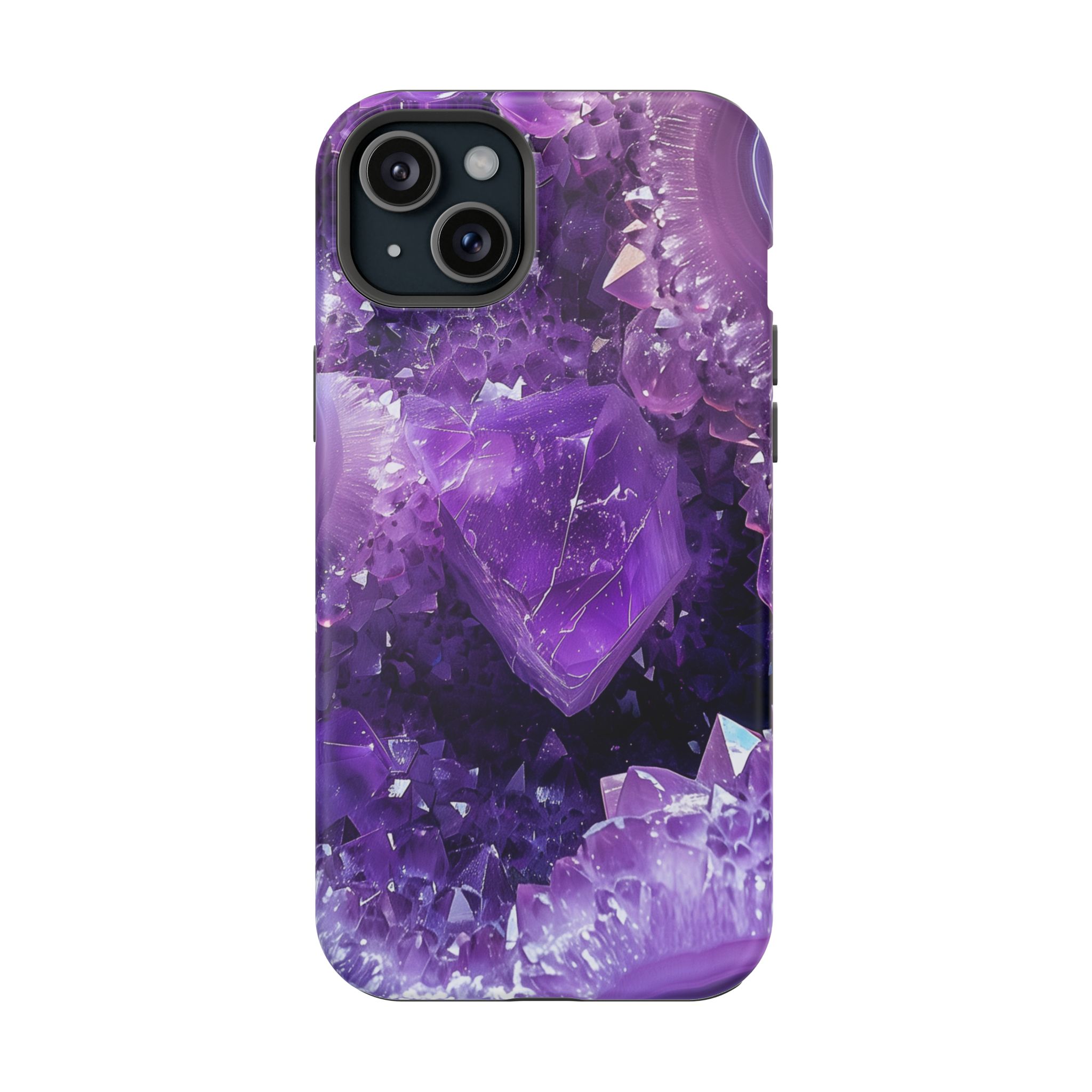 Violet Vice – Amethyst Geode Crystal iPhone Case - Image 23