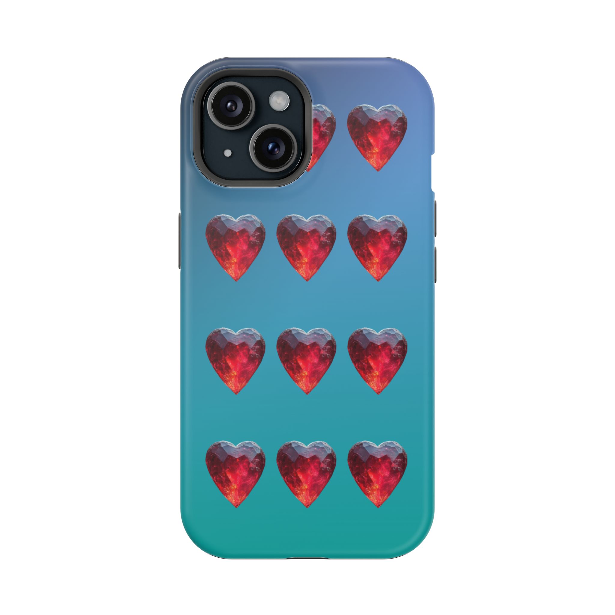 Scarlet Love – Ruby Heart Gems Love iPhone Case - Image 19