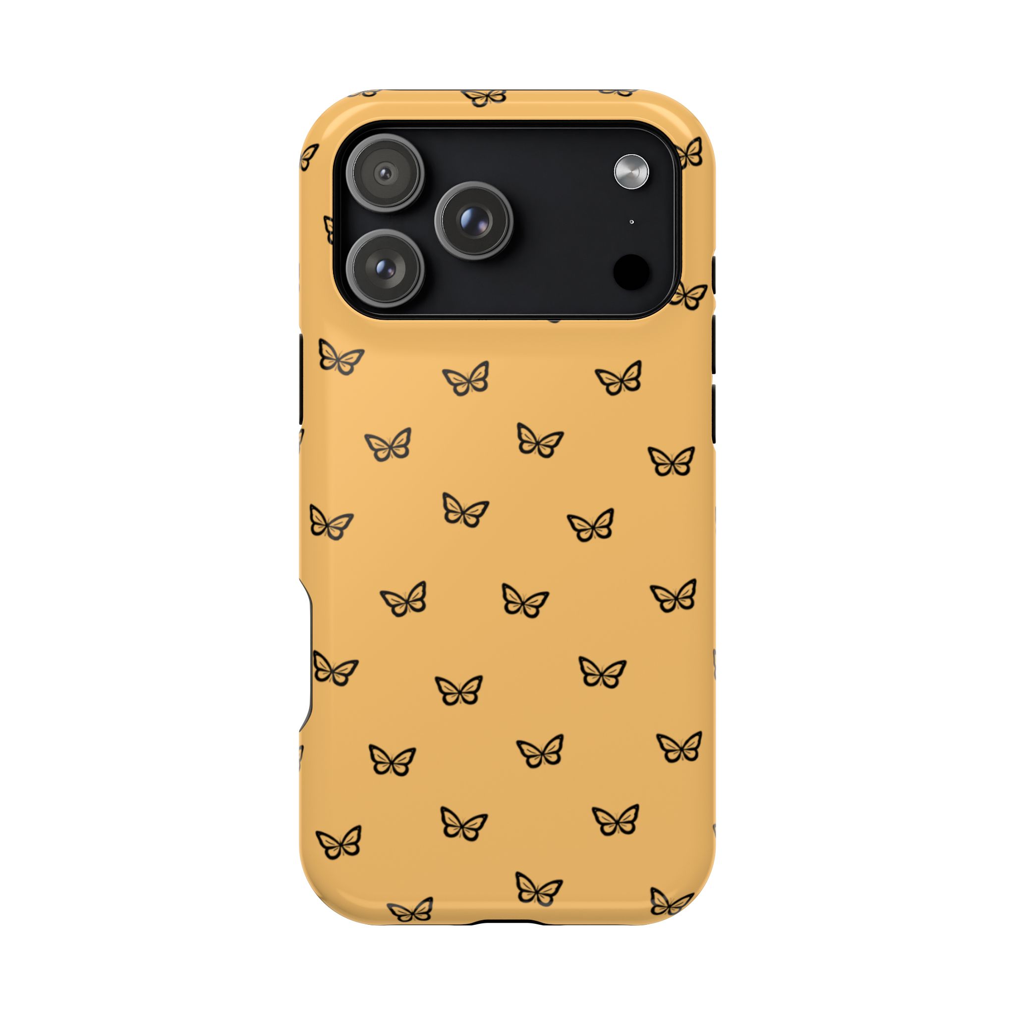 Golden Flutter – Sunset Butterfly iPhone Case - Image 39