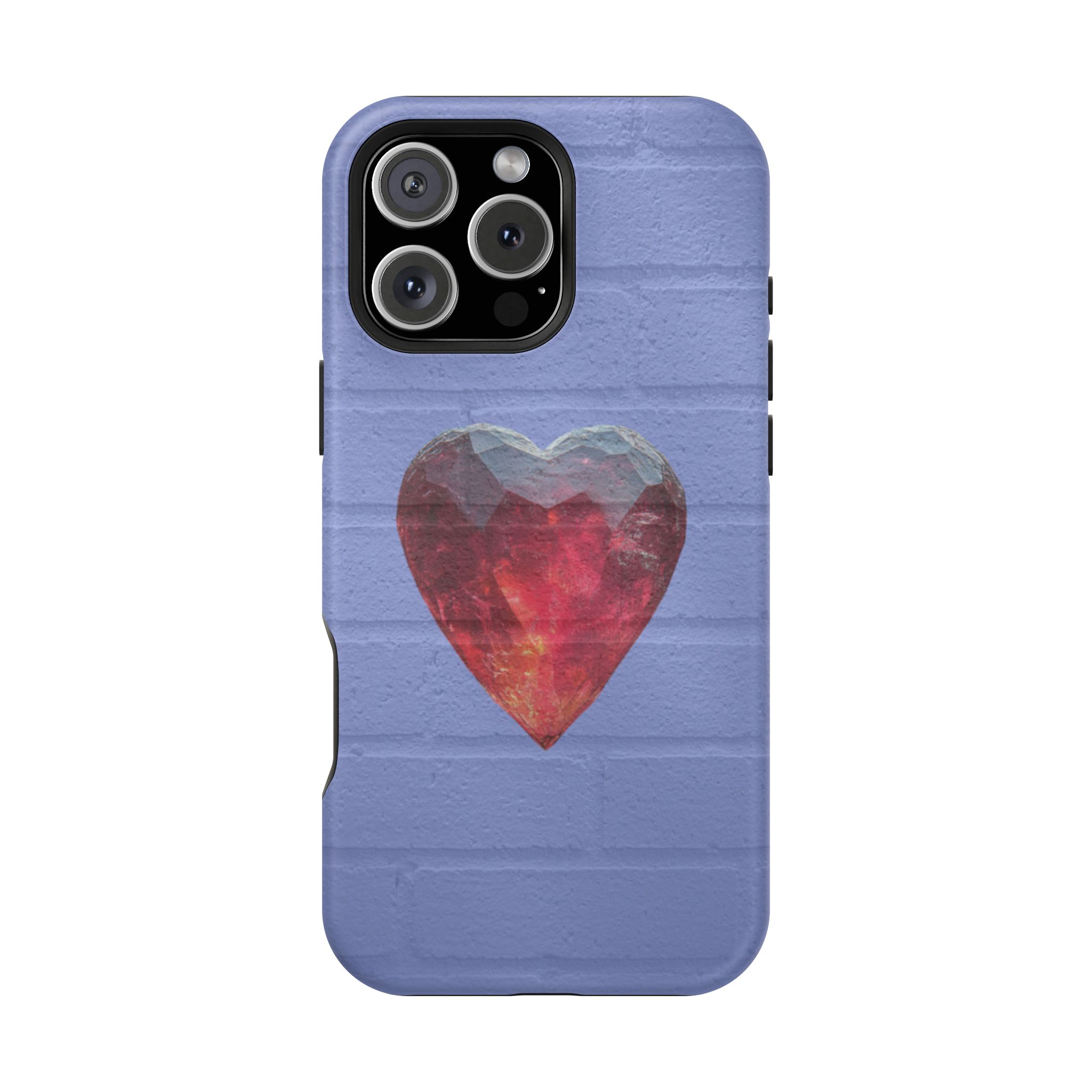 Heartbreaker – Ruby Crystal Heart Glow iPhone Case - Image 33