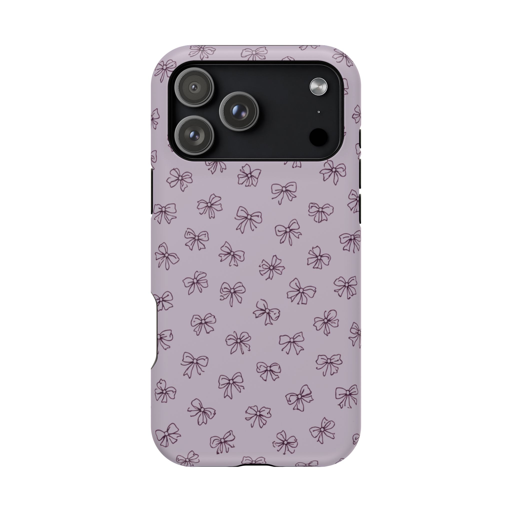 Lilac Bows – Soft Purple Ribbon Pattern iPhone Case - Image 40