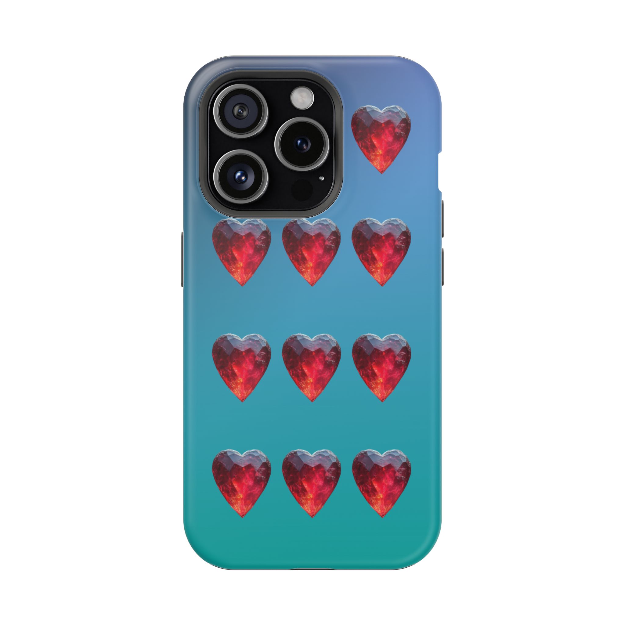 Scarlet Love – Ruby Heart Gems Love iPhone Case - Image 21