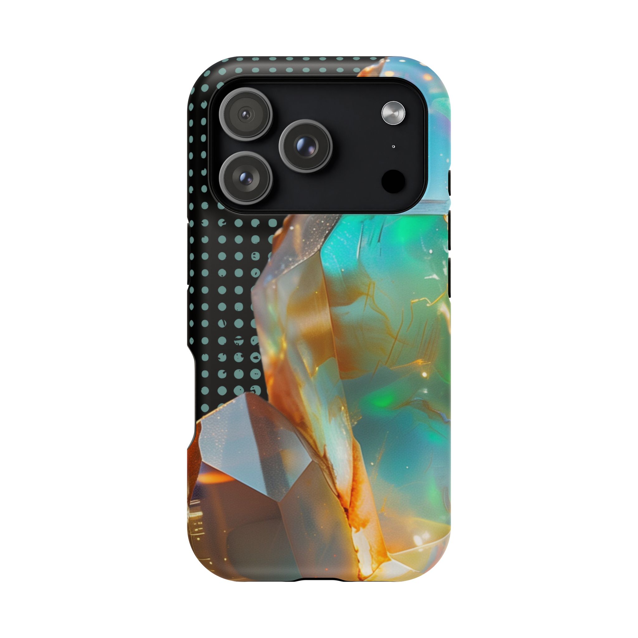 Prism Aura – Opal Iridescent Crystal Glow iPhone Case - Image 38