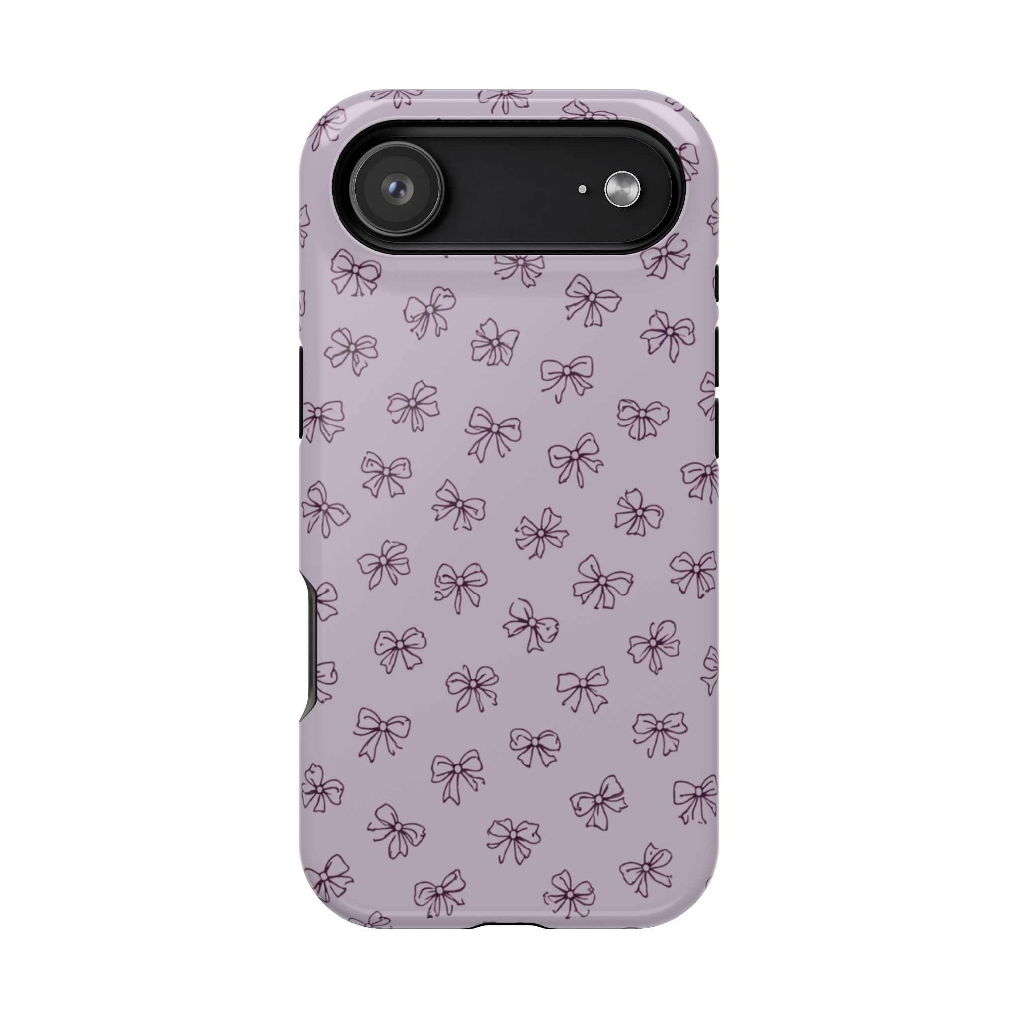 Lilac Bows – Soft Purple Ribbon Pattern iPhone Case - Image 35