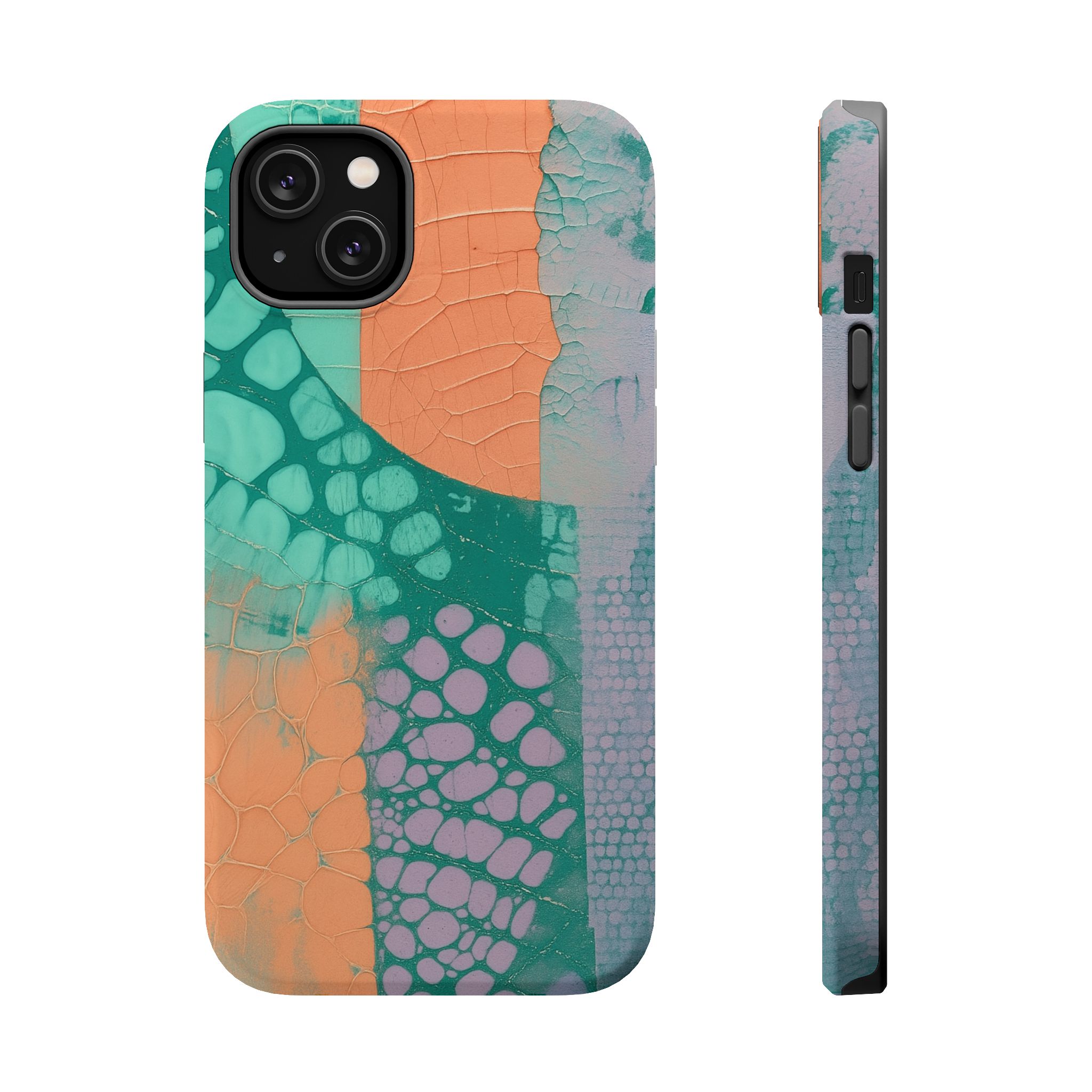 Serpentina Chic – Teal Coral Snake Skin iPhone Case - Image 22