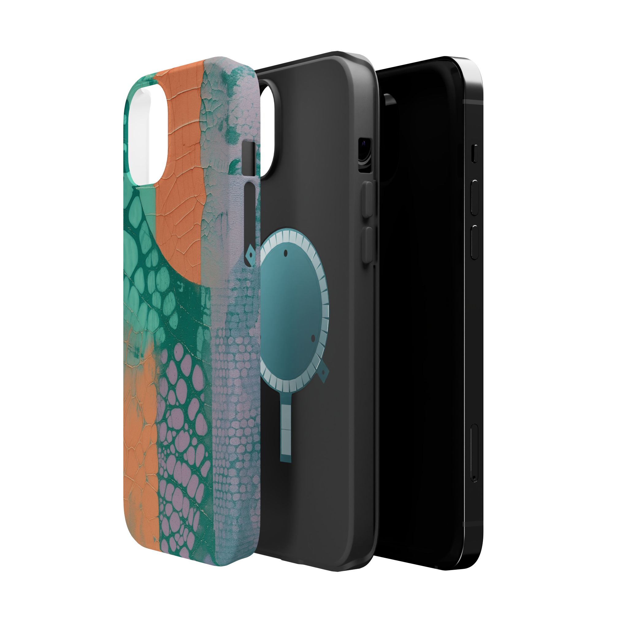 Serpentina Chic – Teal Coral Snake Skin iPhone Case - Image 23
