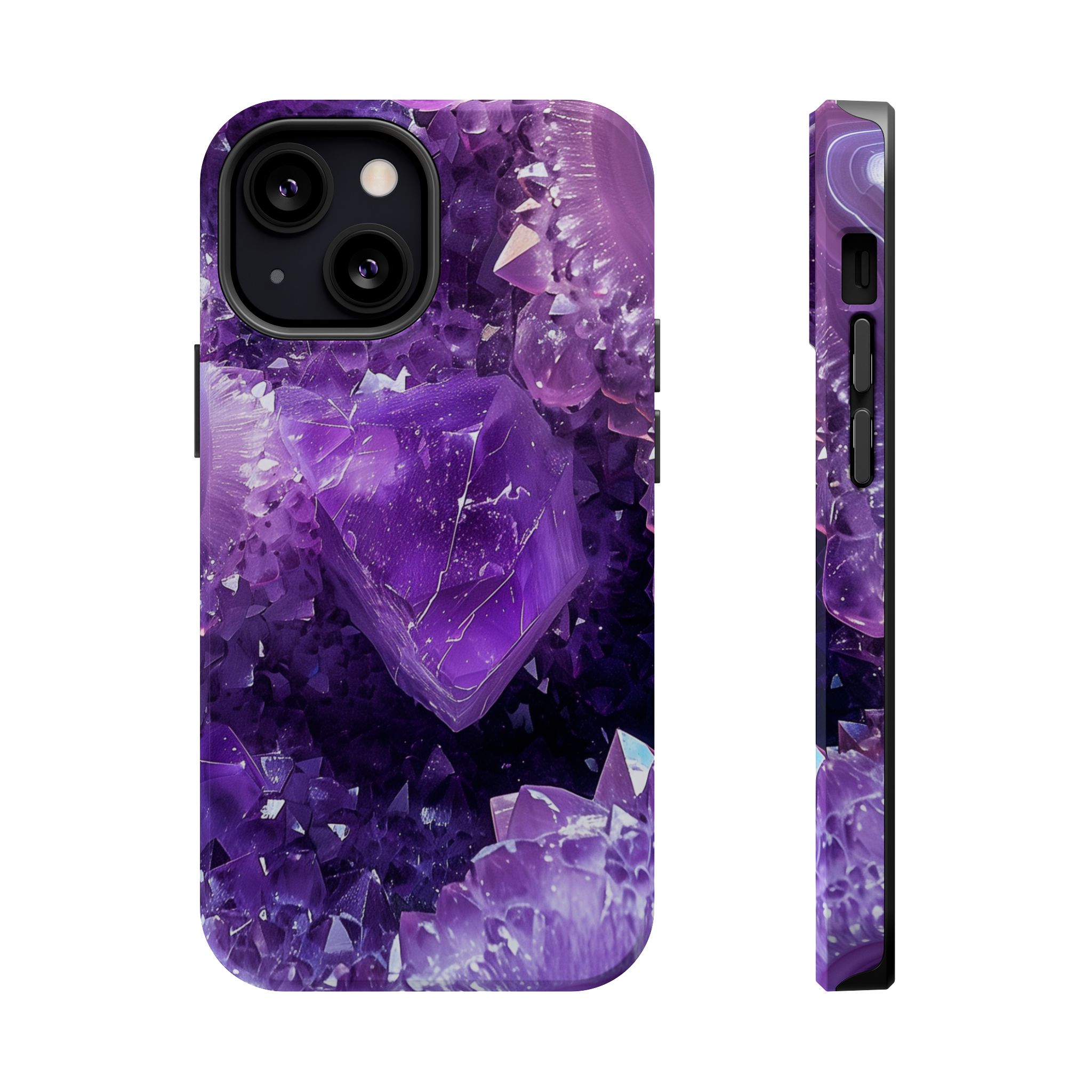 Violet Vice – Amethyst Geode Crystal iPhone Case - Image 12