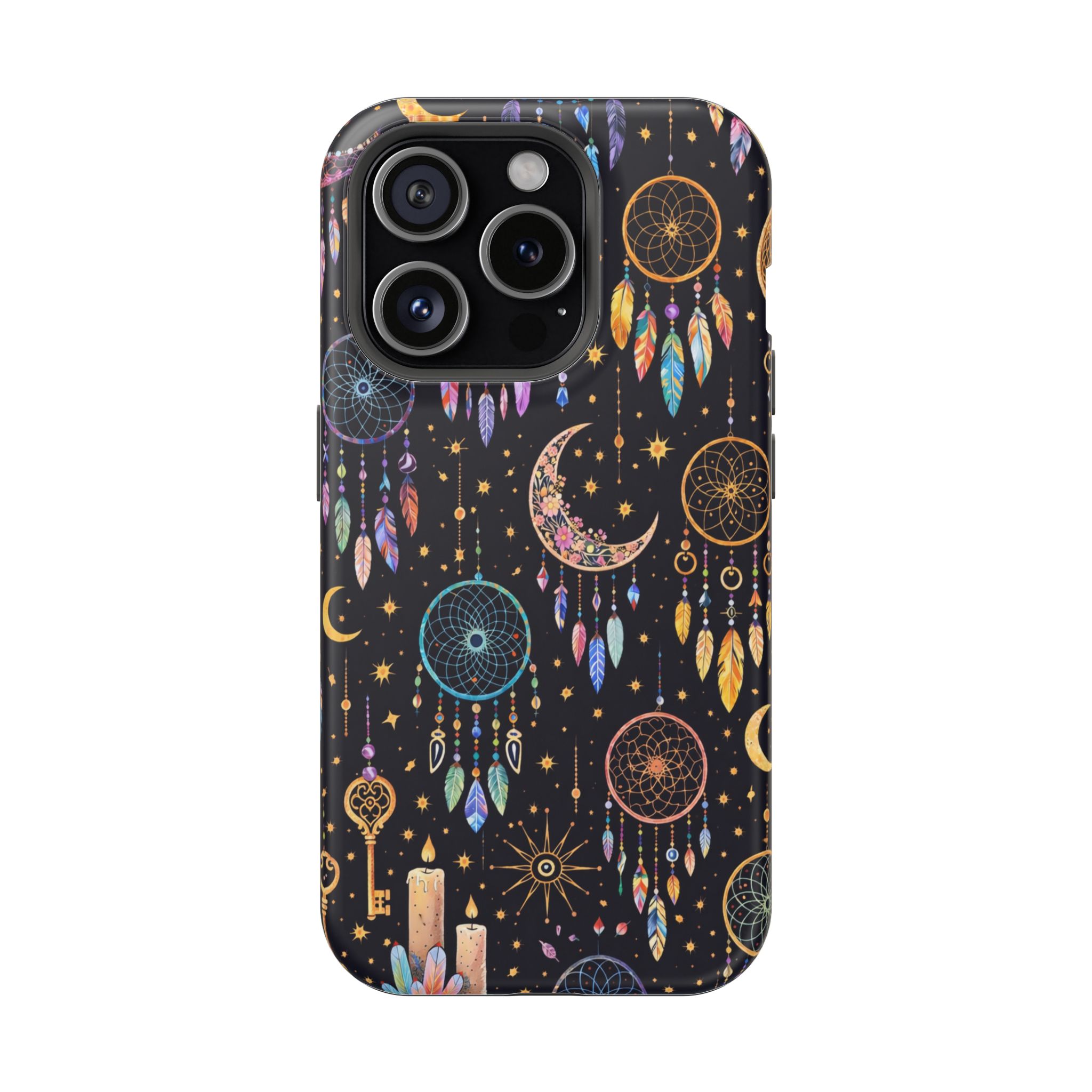 Celestial Dreams – Lunar Dream Catcher Magic iPhone Case - Image 21