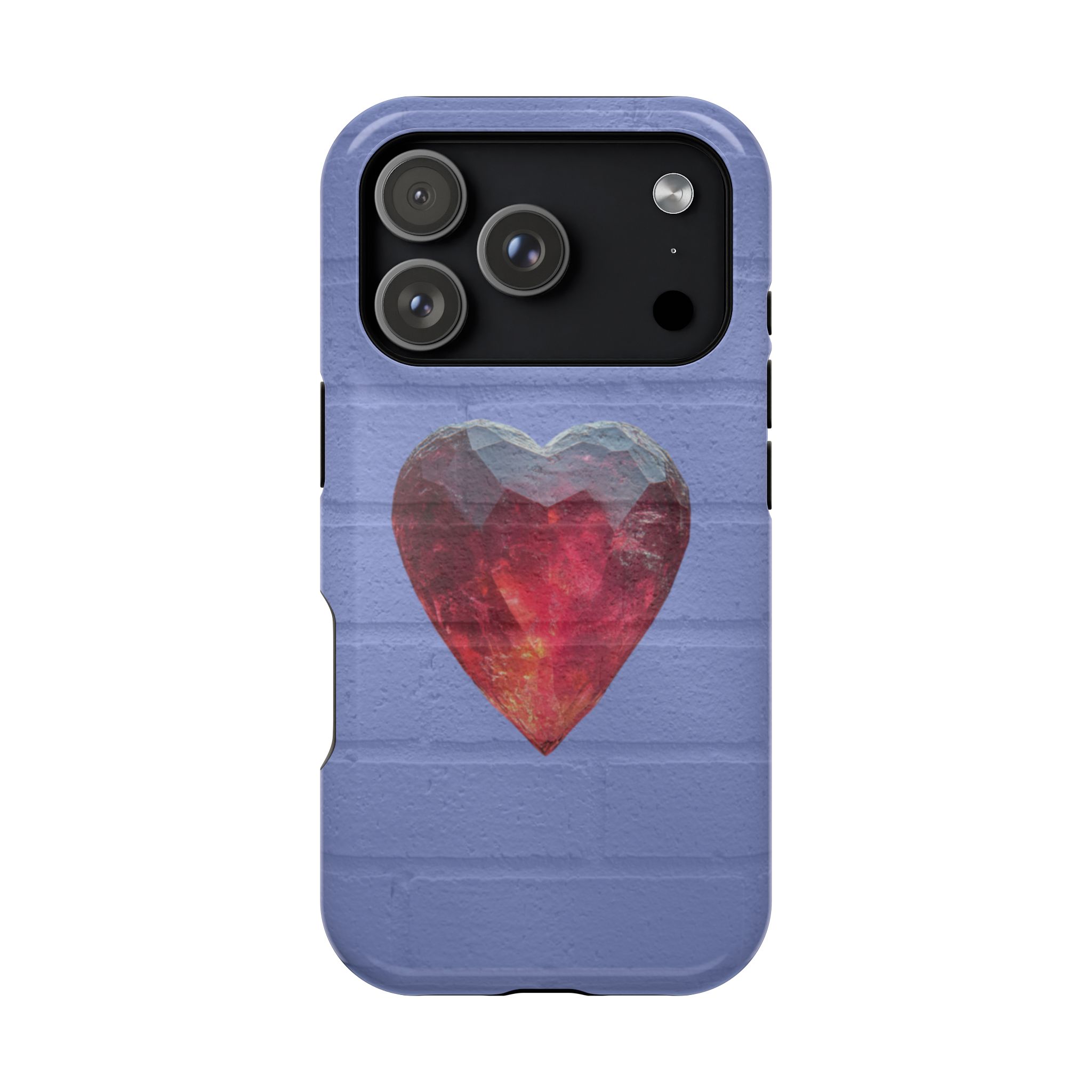 Heartbreaker – Ruby Crystal Heart Glow iPhone Case - Image 37