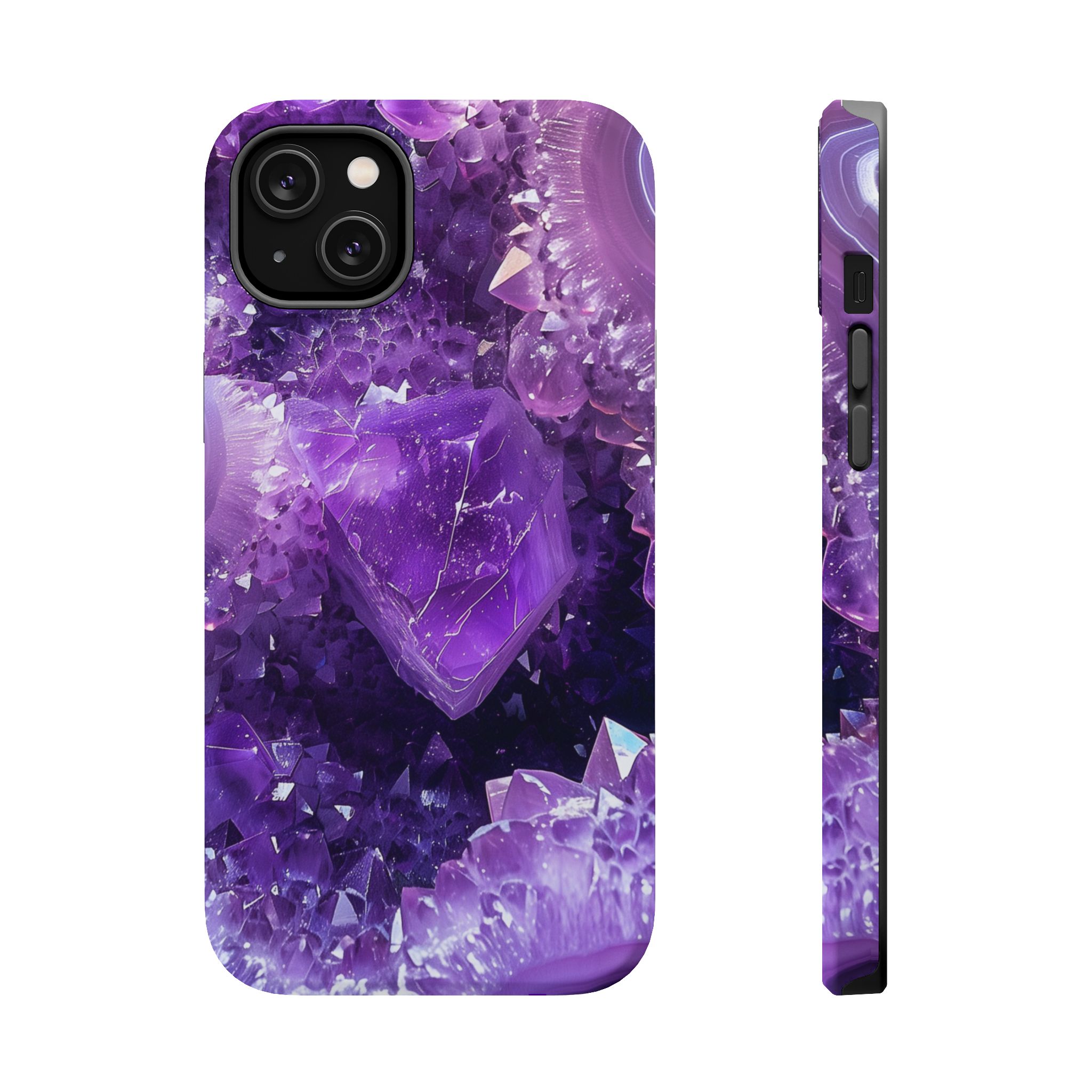 Violet Vice – Amethyst Geode Crystal iPhone Case - Image 7