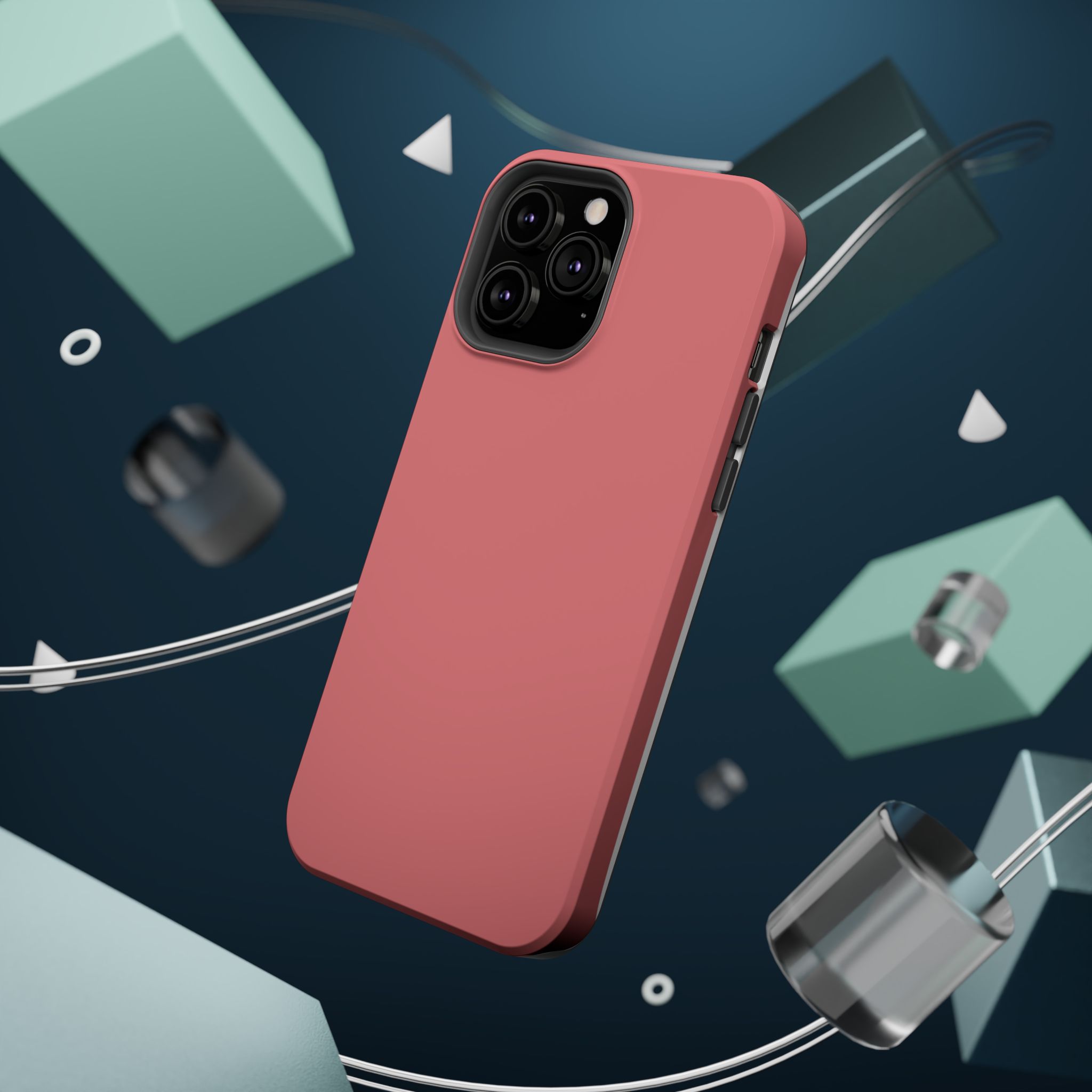 Rosewood Red – Soft Rose Red iPhone Case - Image 60