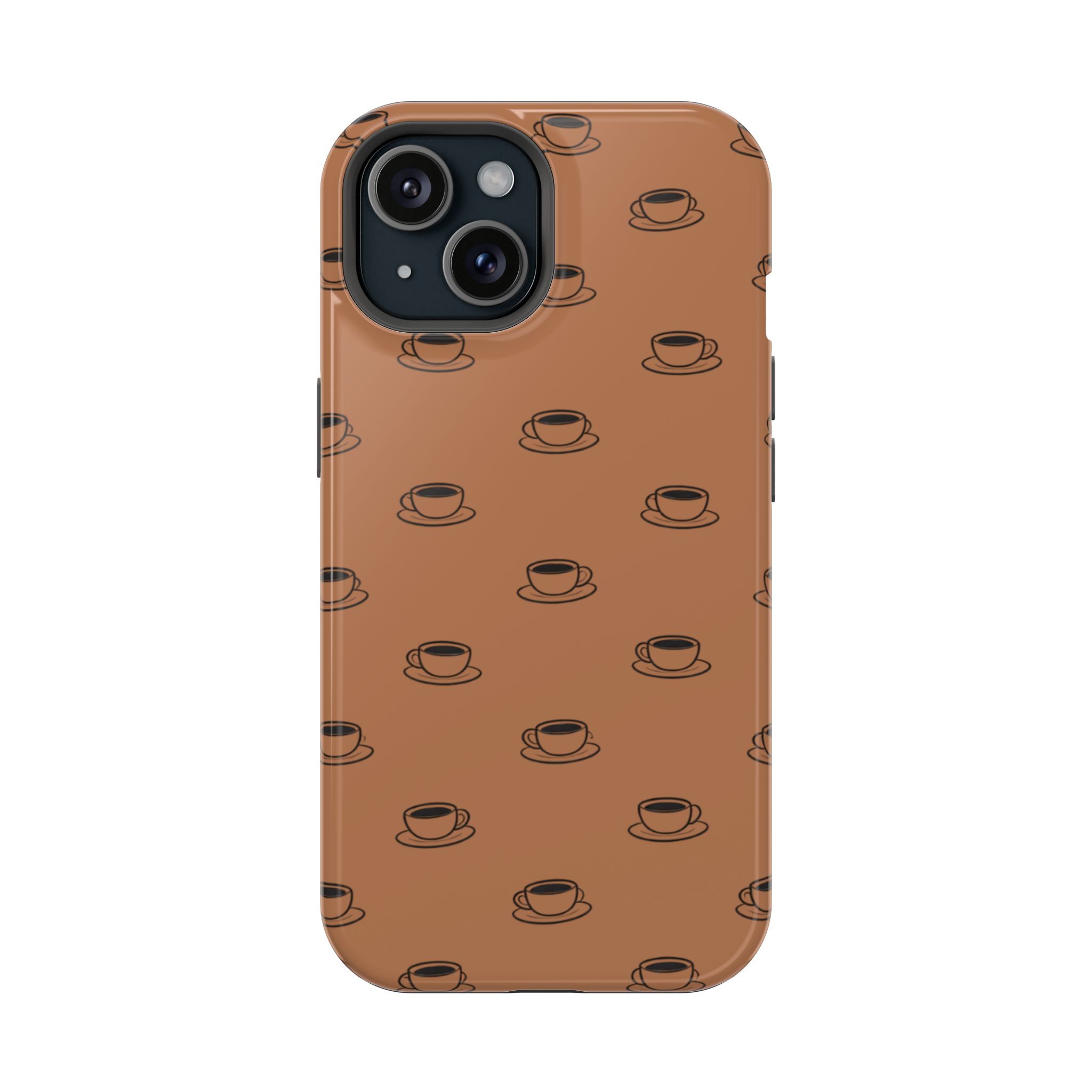 Espresso Cups – Minimal Coffee Pattern iPhone Case - Image 18