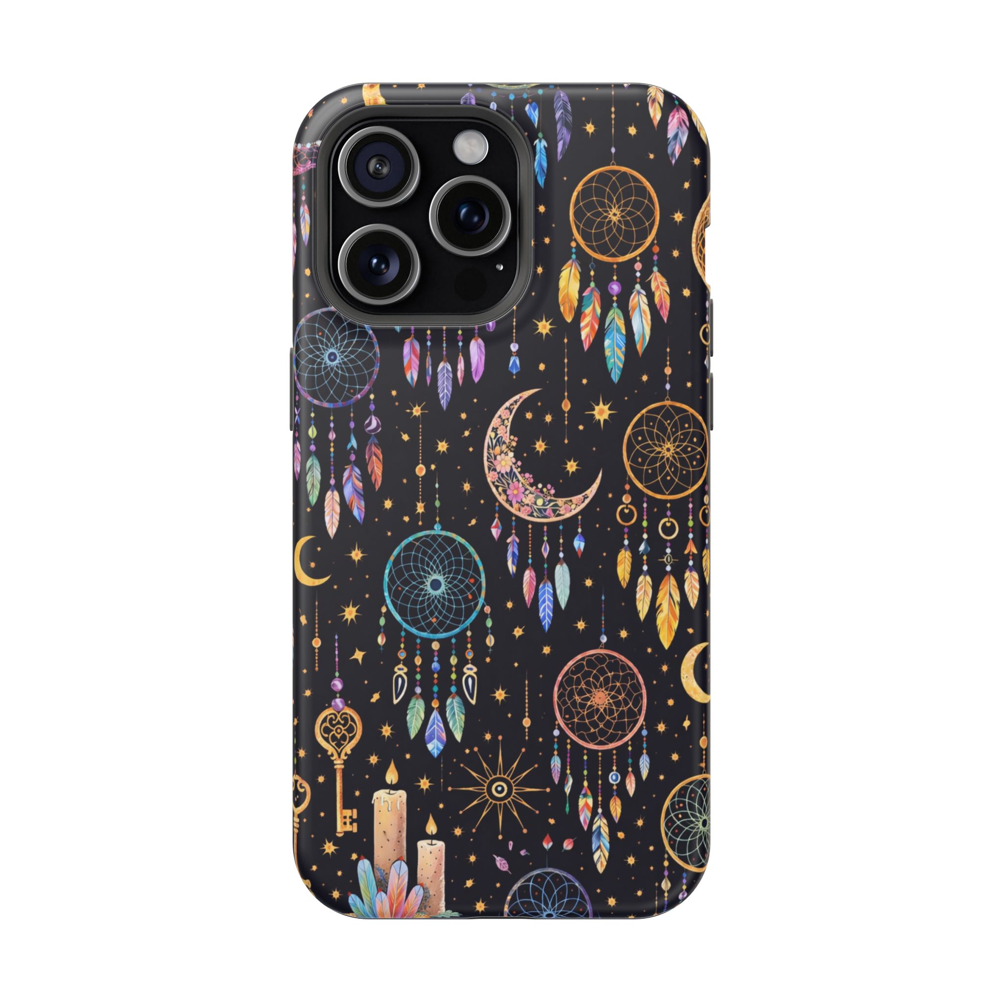 Celestial Dreams – Lunar Dream Catcher Magic iPhone Case - Image 25