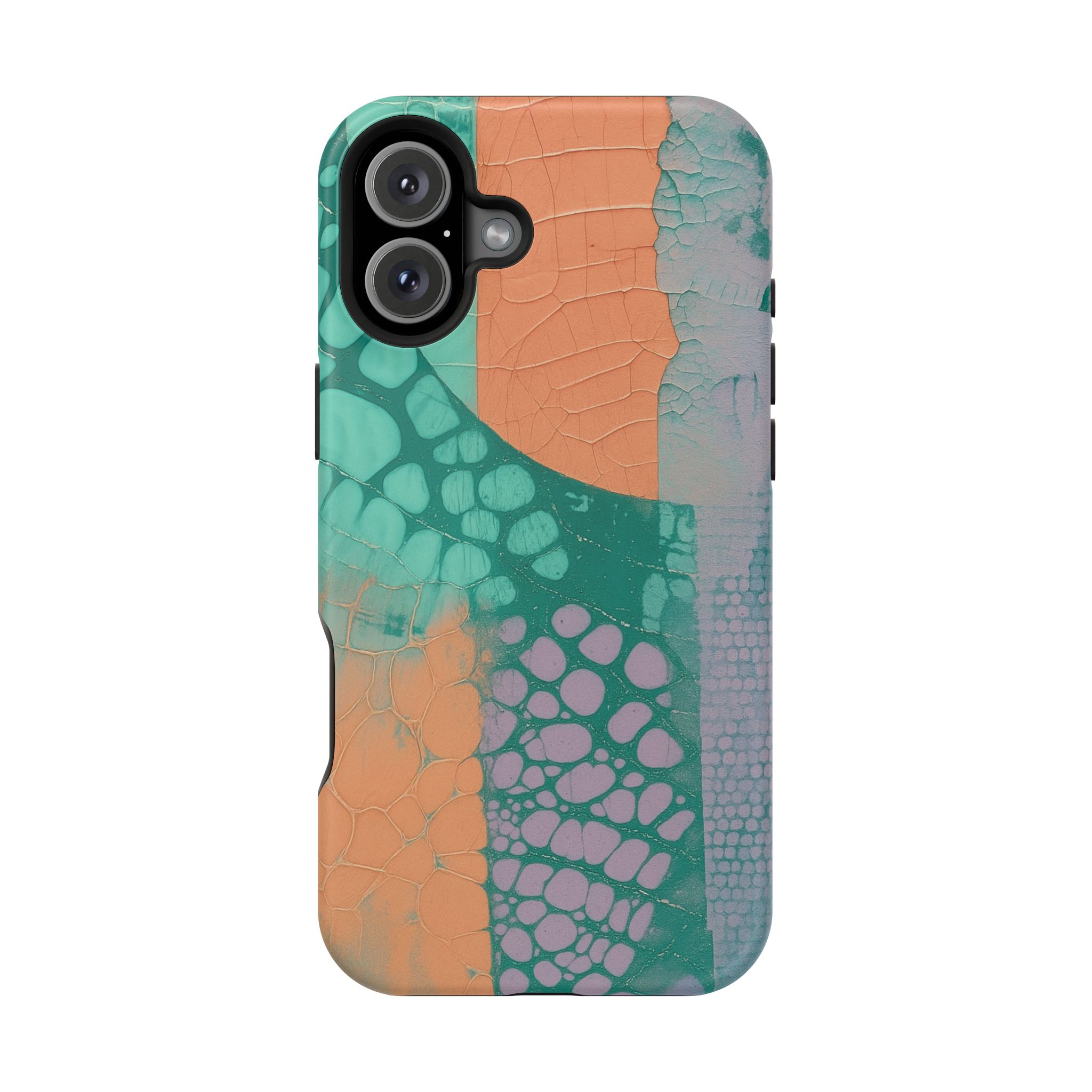 Serpentina Chic – Teal Coral Snake Skin iPhone Case - Image 110