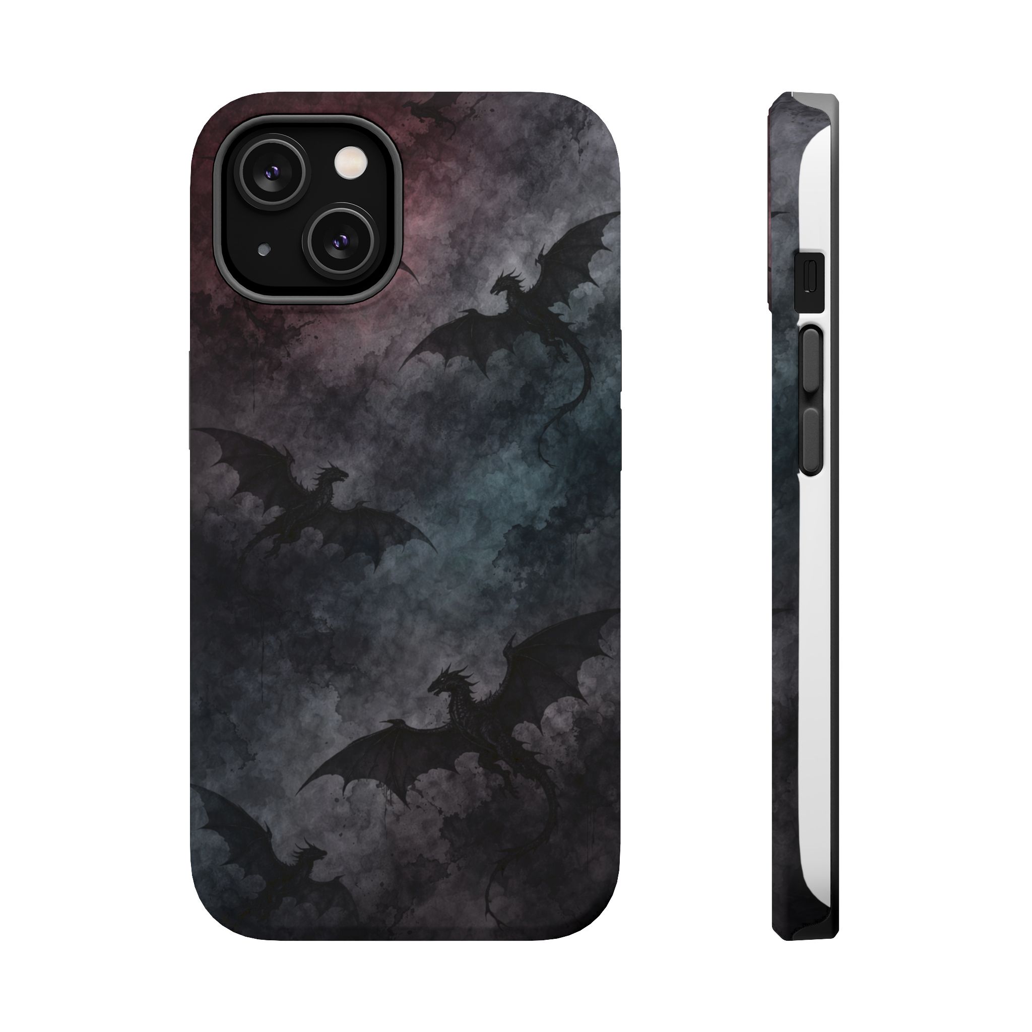 Shadow Flight – Dark Dragon Gothic iPhone Case - Image 3