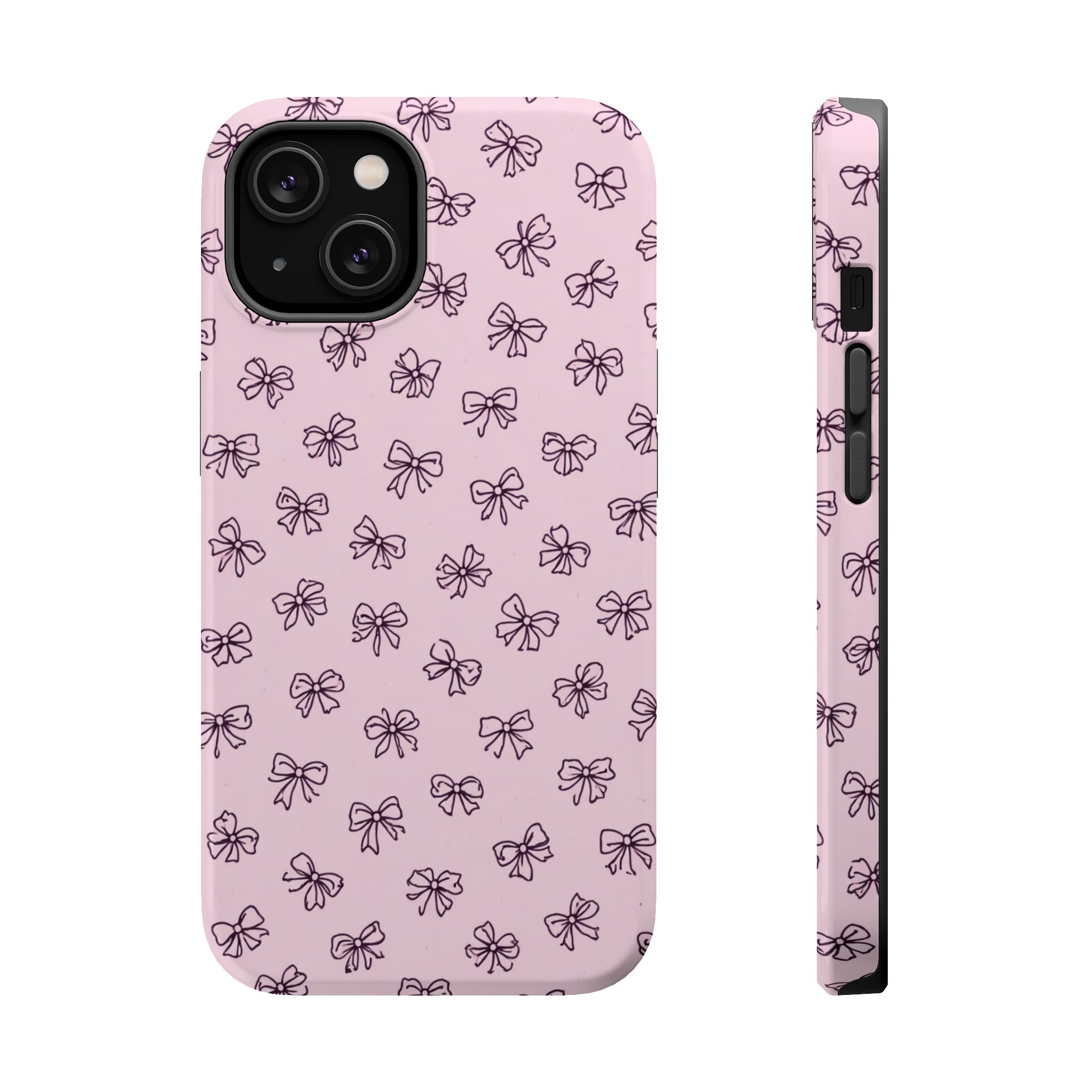 Blush Bows – Pink Bow iPhone Case - Image 2