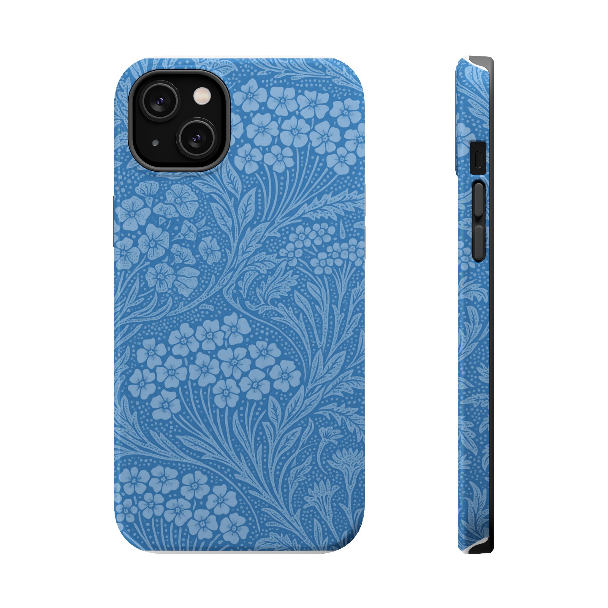Blue Meadow – Soft Sky Floral Pattern iPhone Case - Image 7