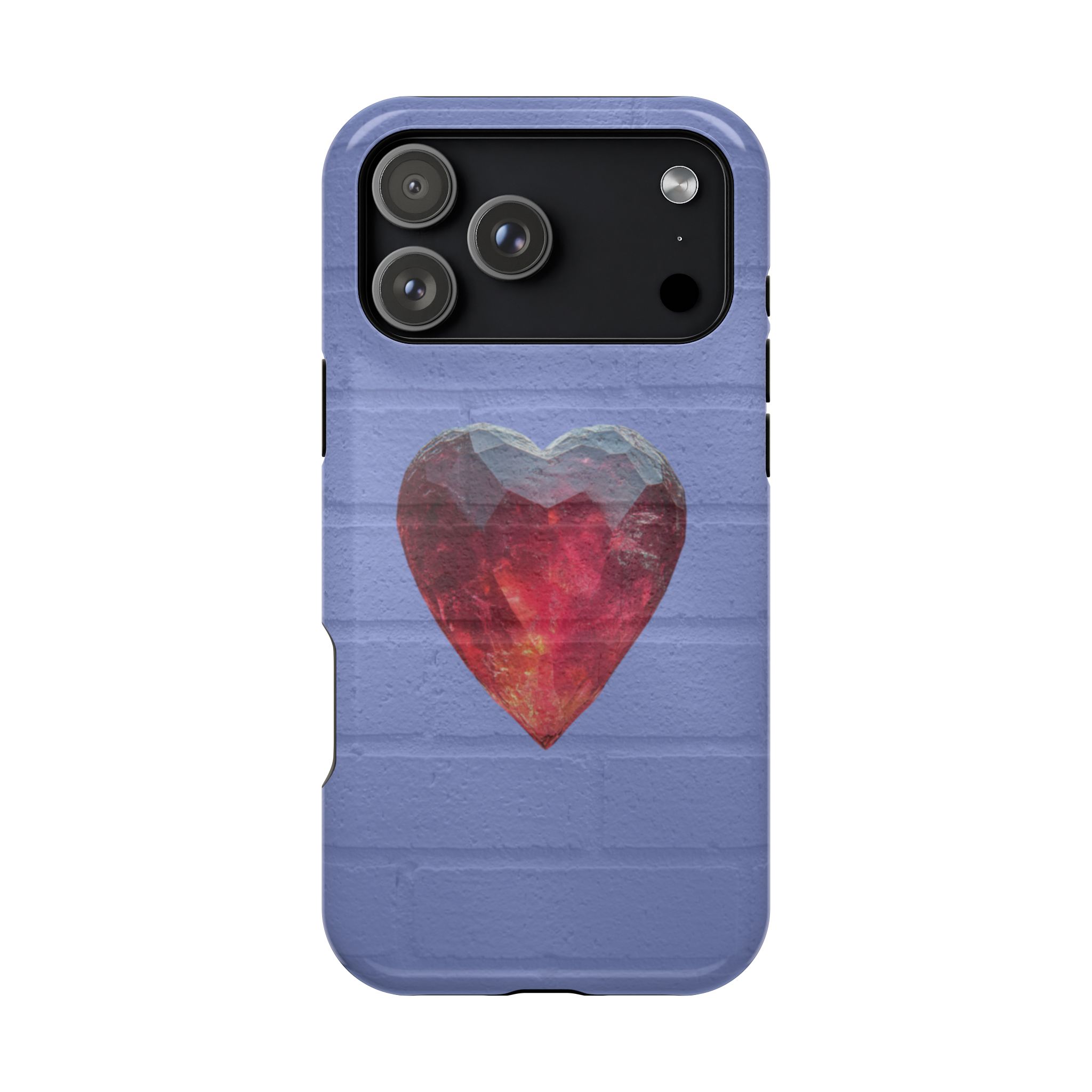 Heartbreaker – Ruby Crystal Heart Glow iPhone Case - Image 39