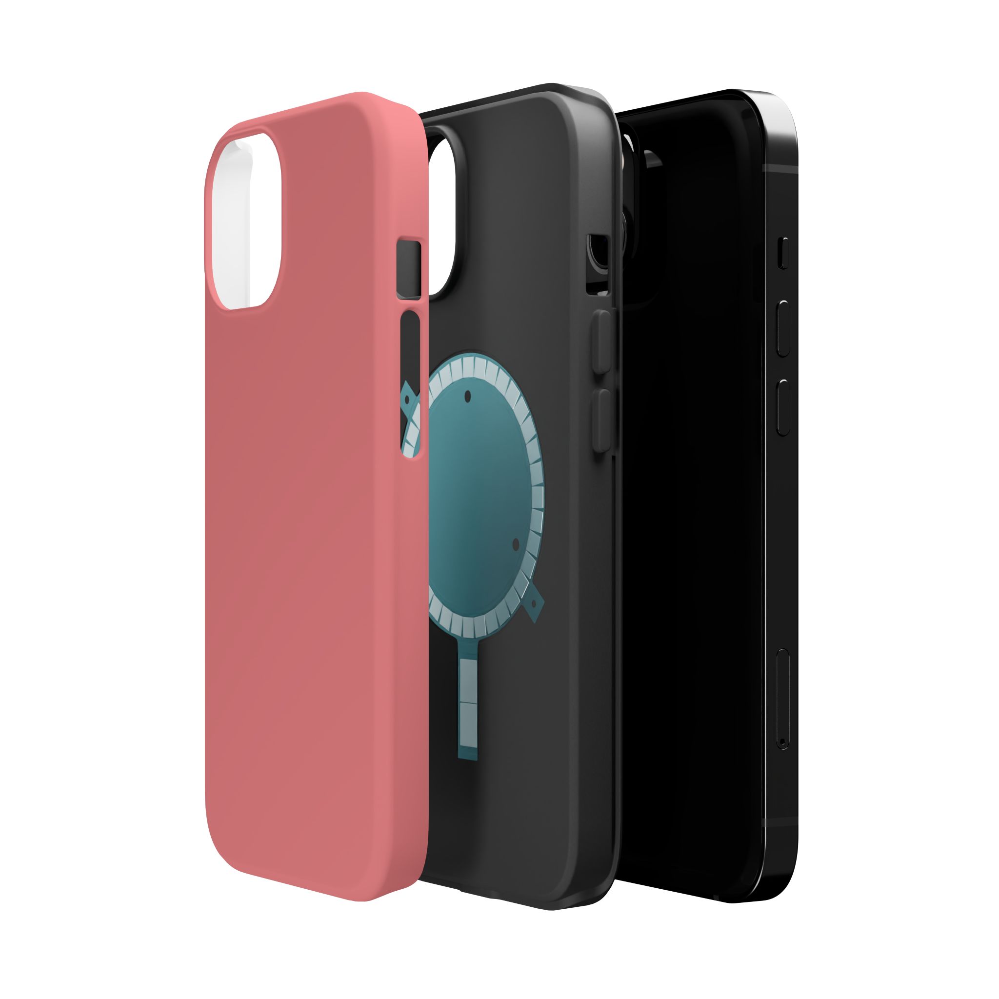 Rosewood Red – Soft Rose Red iPhone Case - Image 7