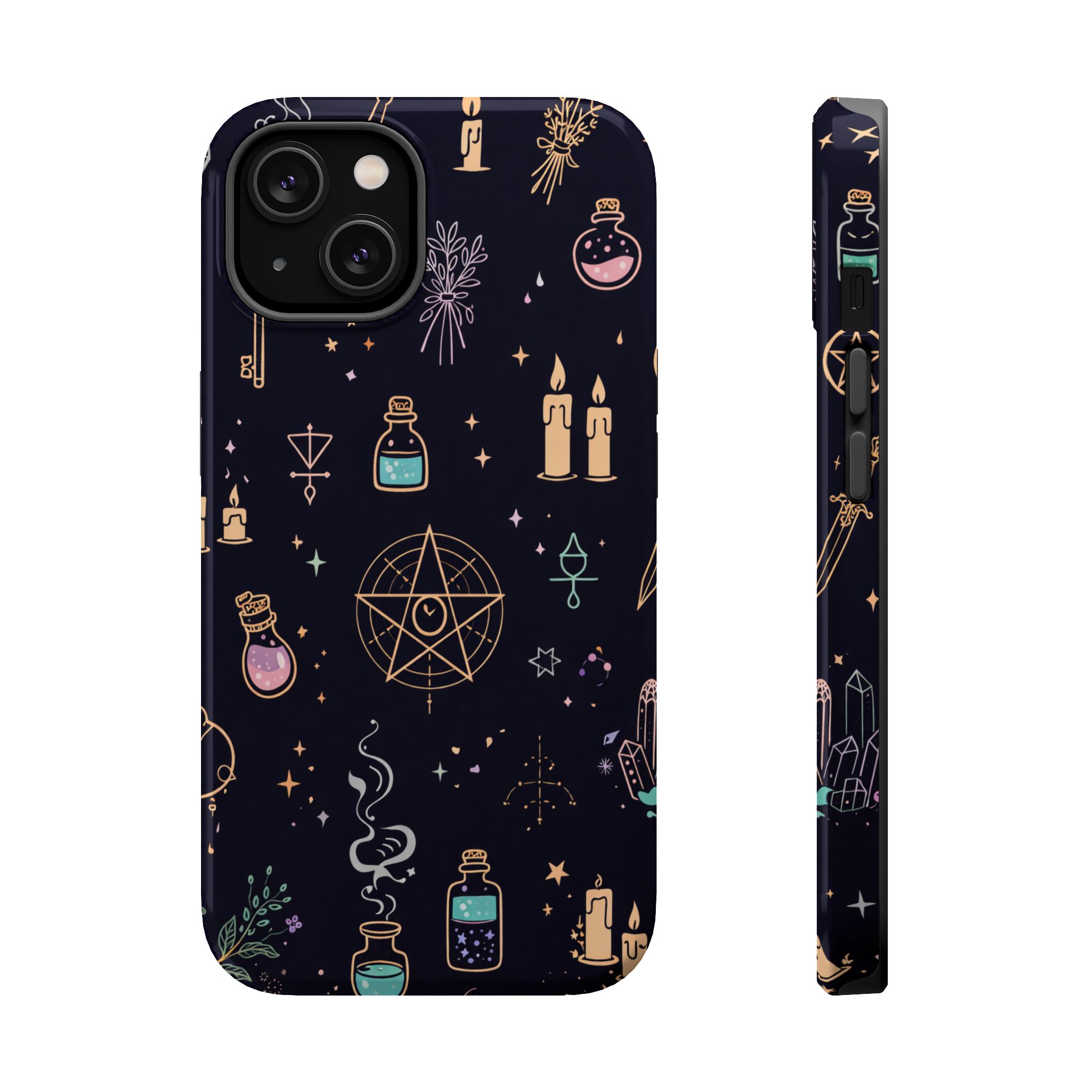 Coven Symbols – Witchcraft Icons Magic iPhone Case - Image 2