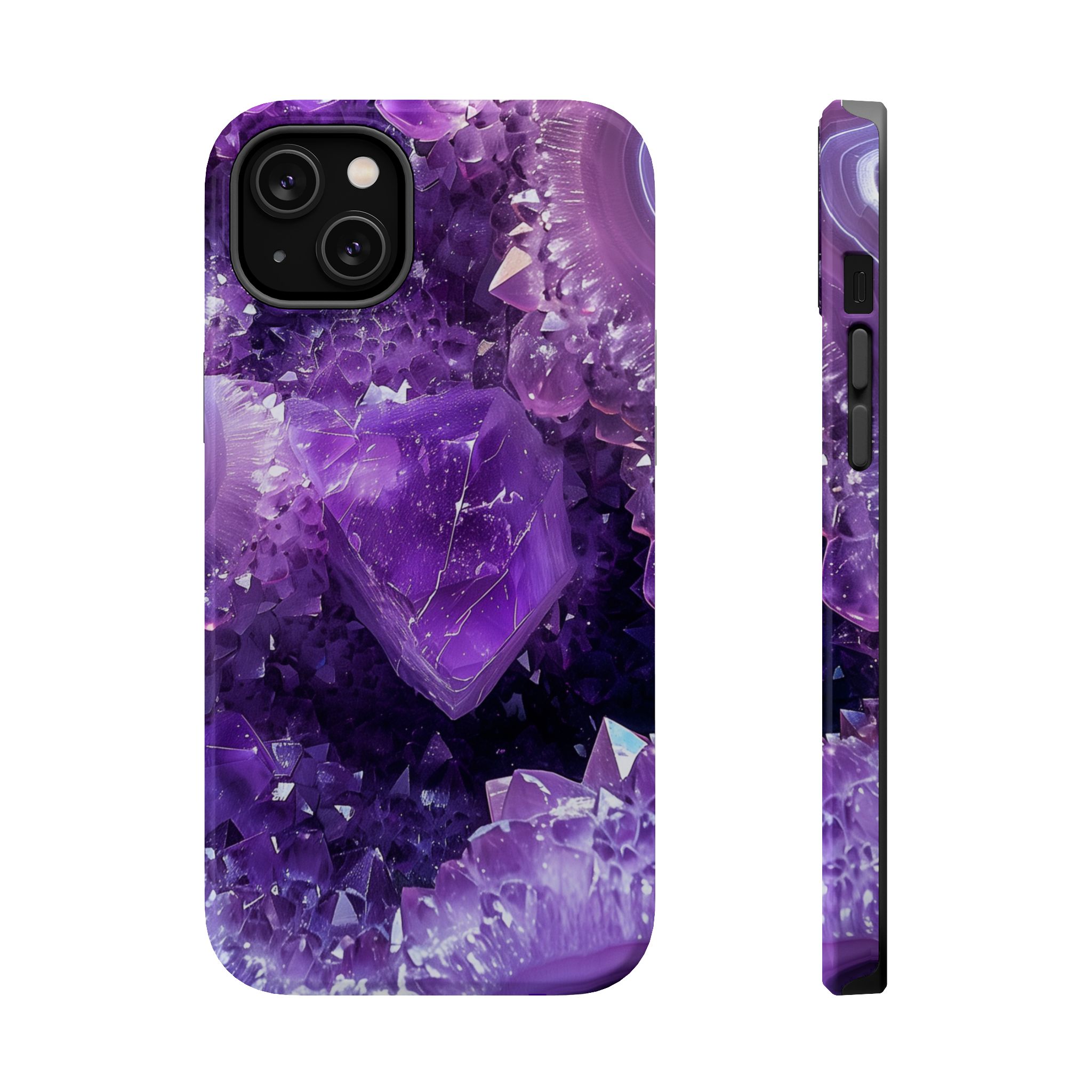 Violet Vice – Amethyst Geode Crystal iPhone Case - Image 6