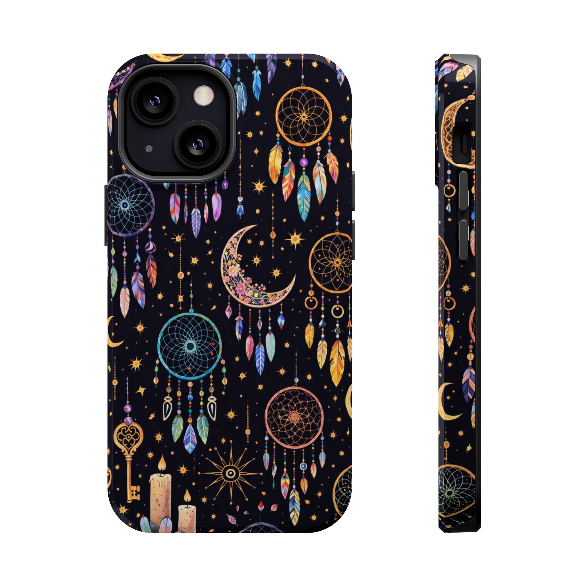 Celestial Dreams – Lunar Dream Catcher Magic iPhone Case - Image 12
