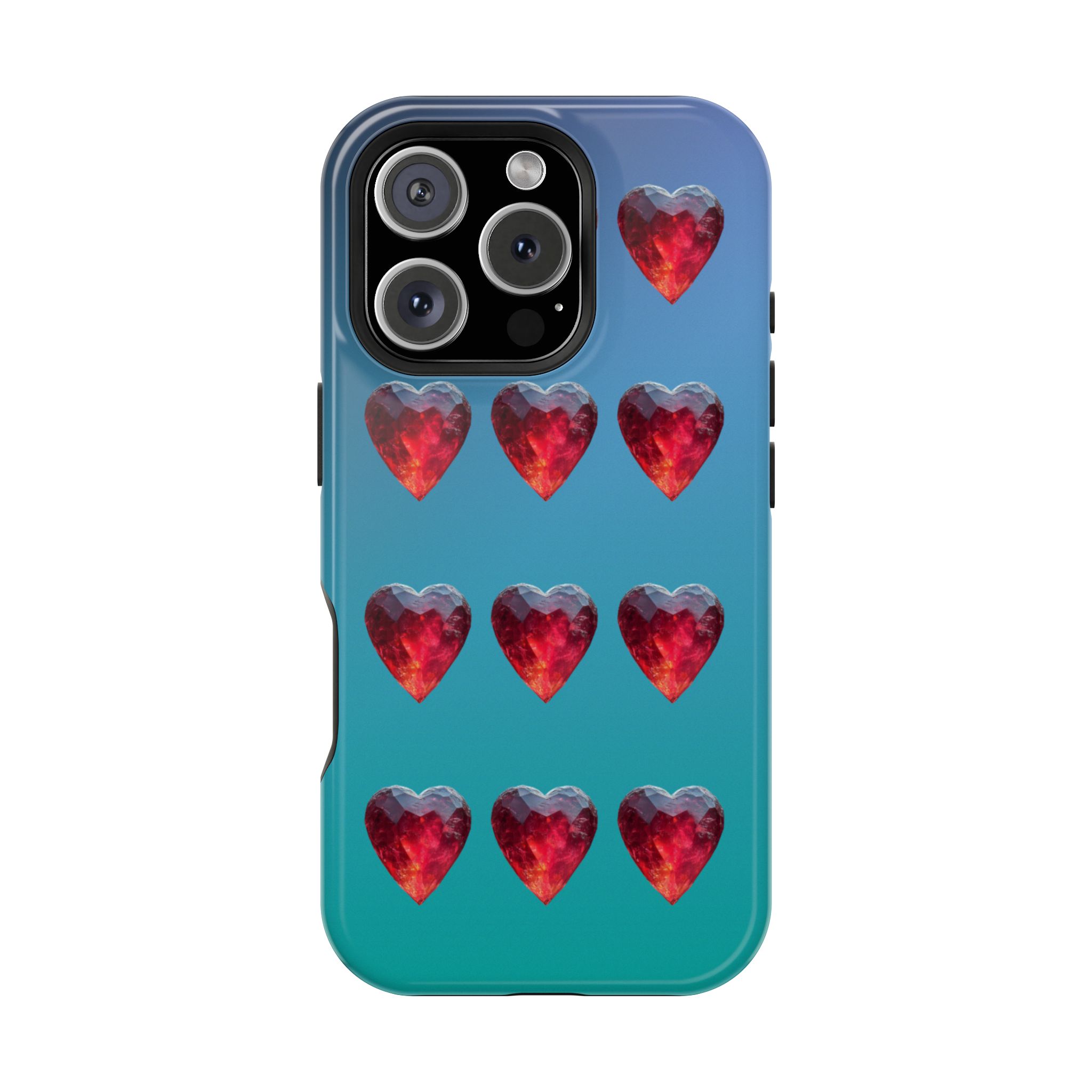 Scarlet Love – Ruby Heart Gems Love iPhone Case - Image 30