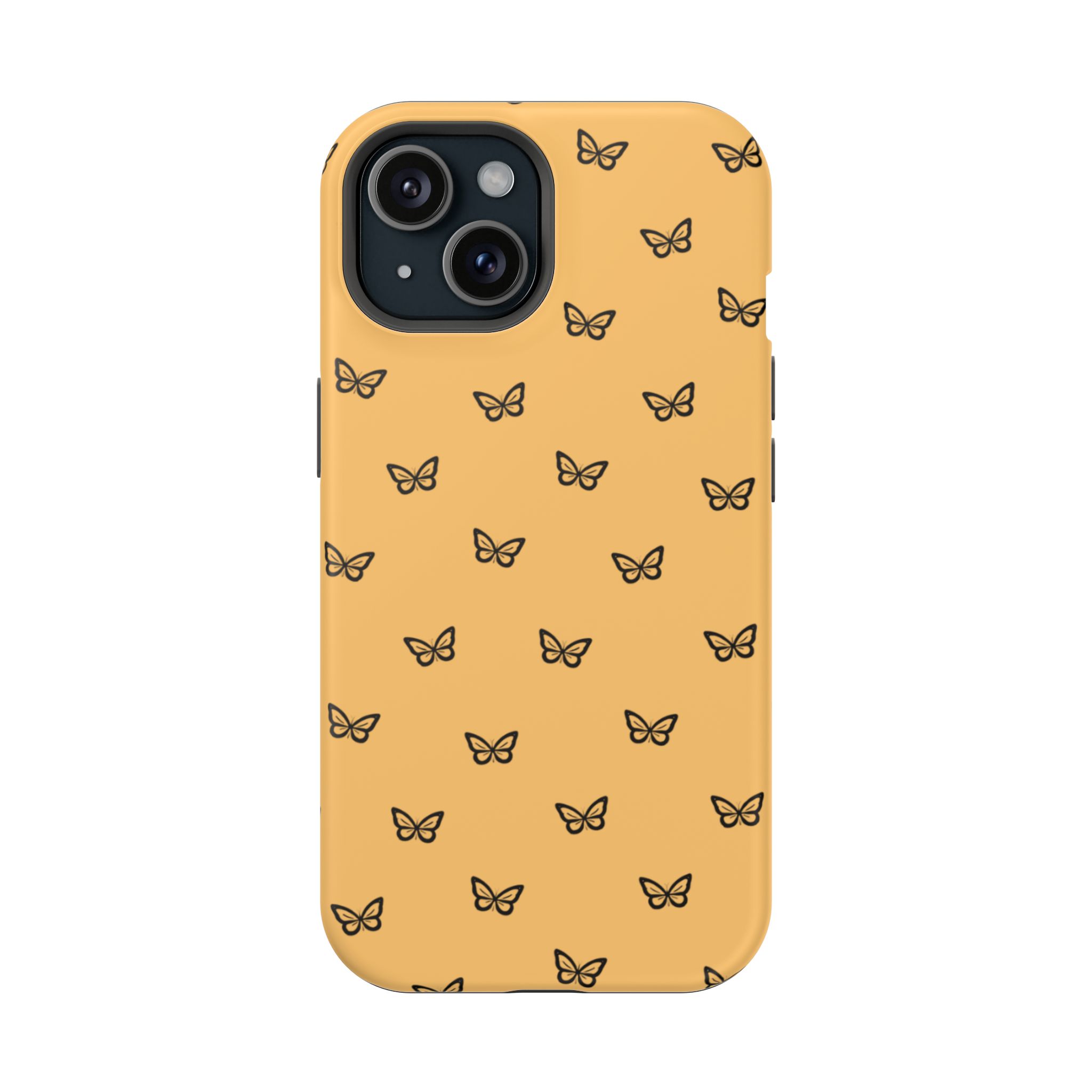 Golden Flutter – Sunset Butterfly iPhone Case - Image 19