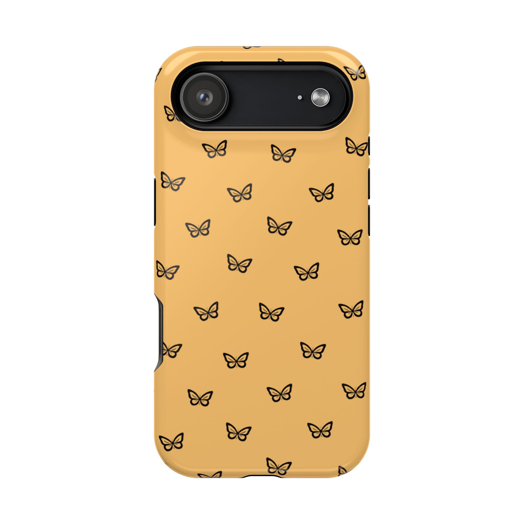 Golden Flutter – Sunset Butterfly iPhone Case - Image 35