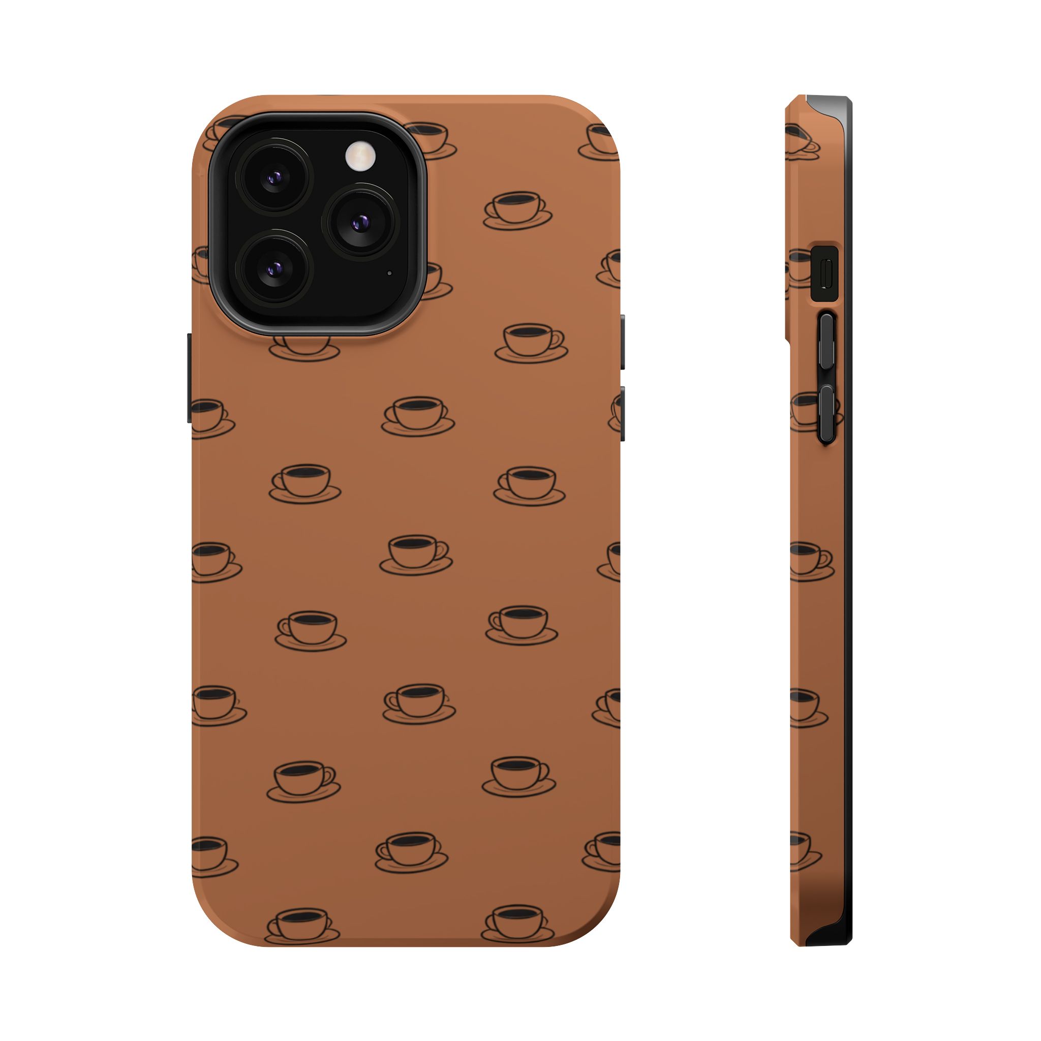 Espresso Cups – Minimal Coffee Pattern iPhone Case - Image 16